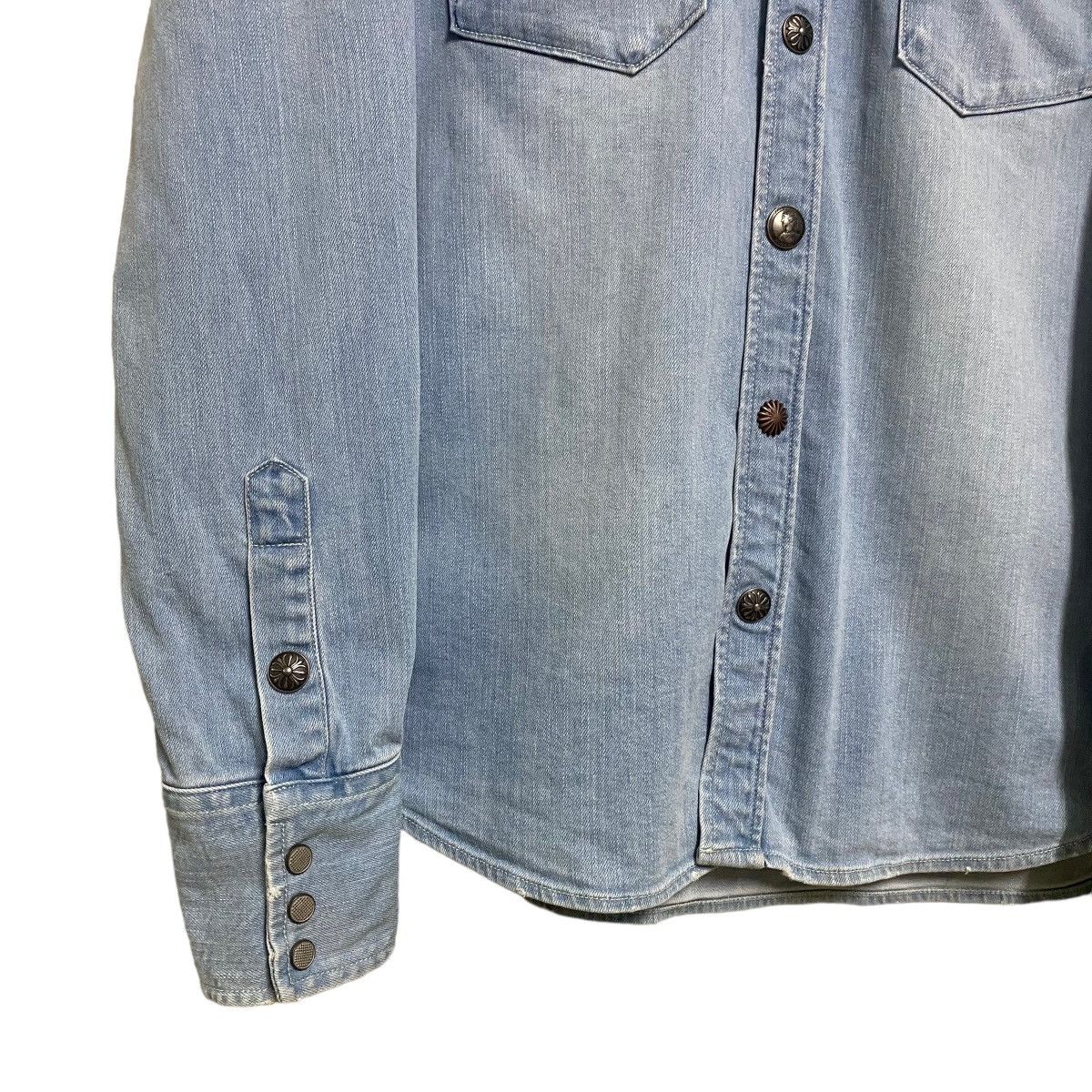 JACKROSE Jackrose Western Denim Shirt Snap Button Size US L / EU 52-54 / 3 - 4 Thumbnail