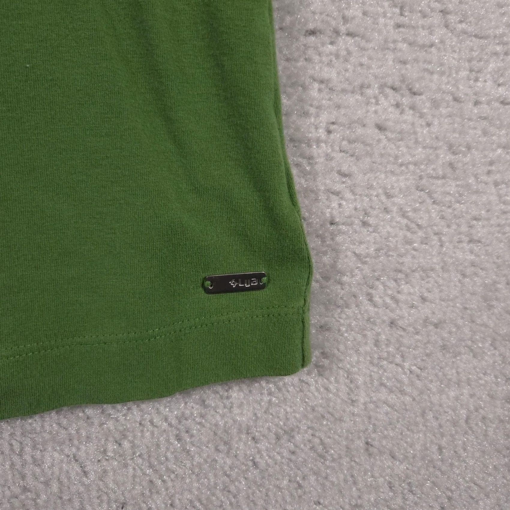Vintage Lija Polo Shirt Womens Large Green Button Up Collar Golf Athletic Performance Shirt Size L / US 10 / IT 46 - 4 Thumbnail