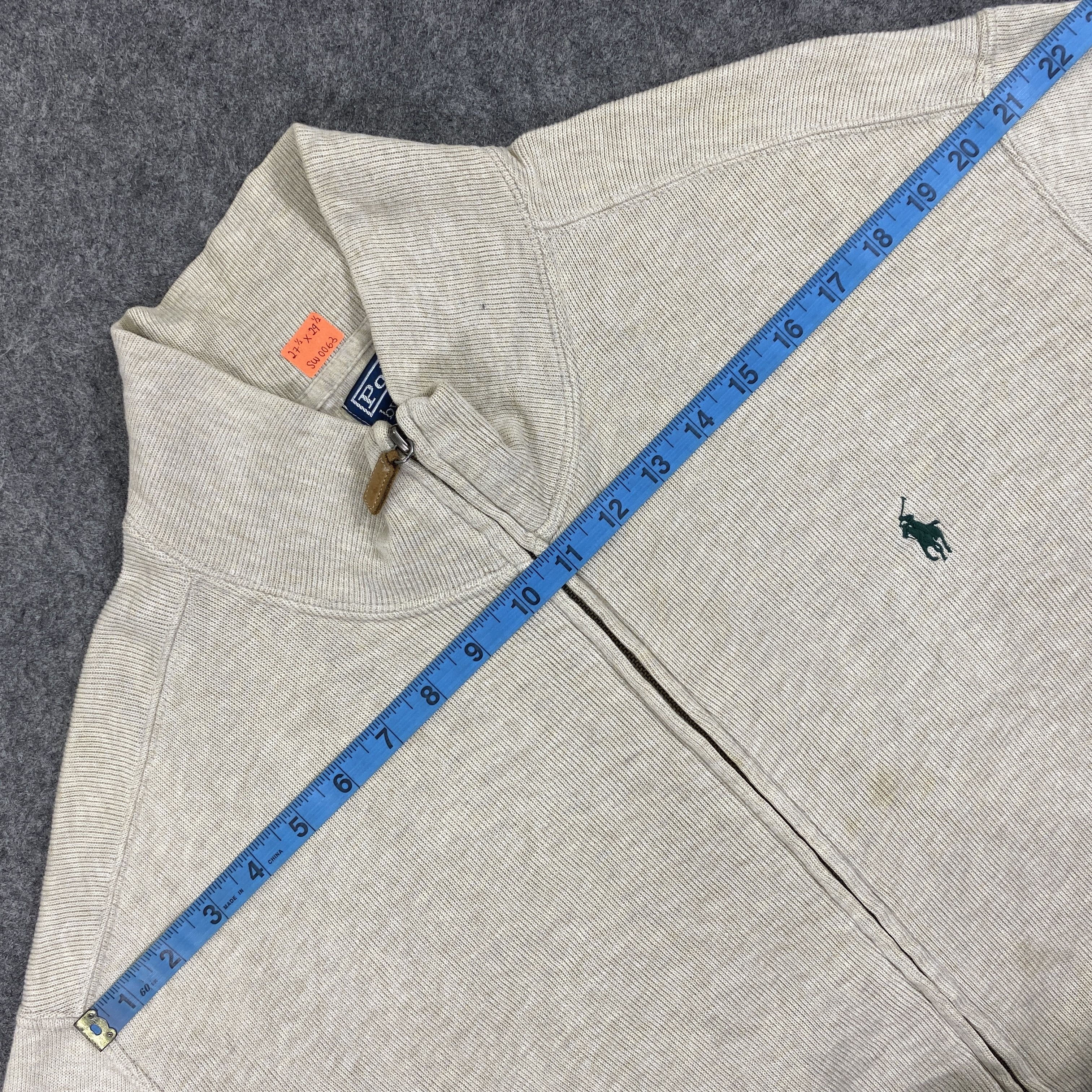 Polo Ralph Lauren Vintage Polo Ralph Lauren Zipper sweatshirt -SW063 Size US L / EU 52-54 / 3 - 3 Thumbnail