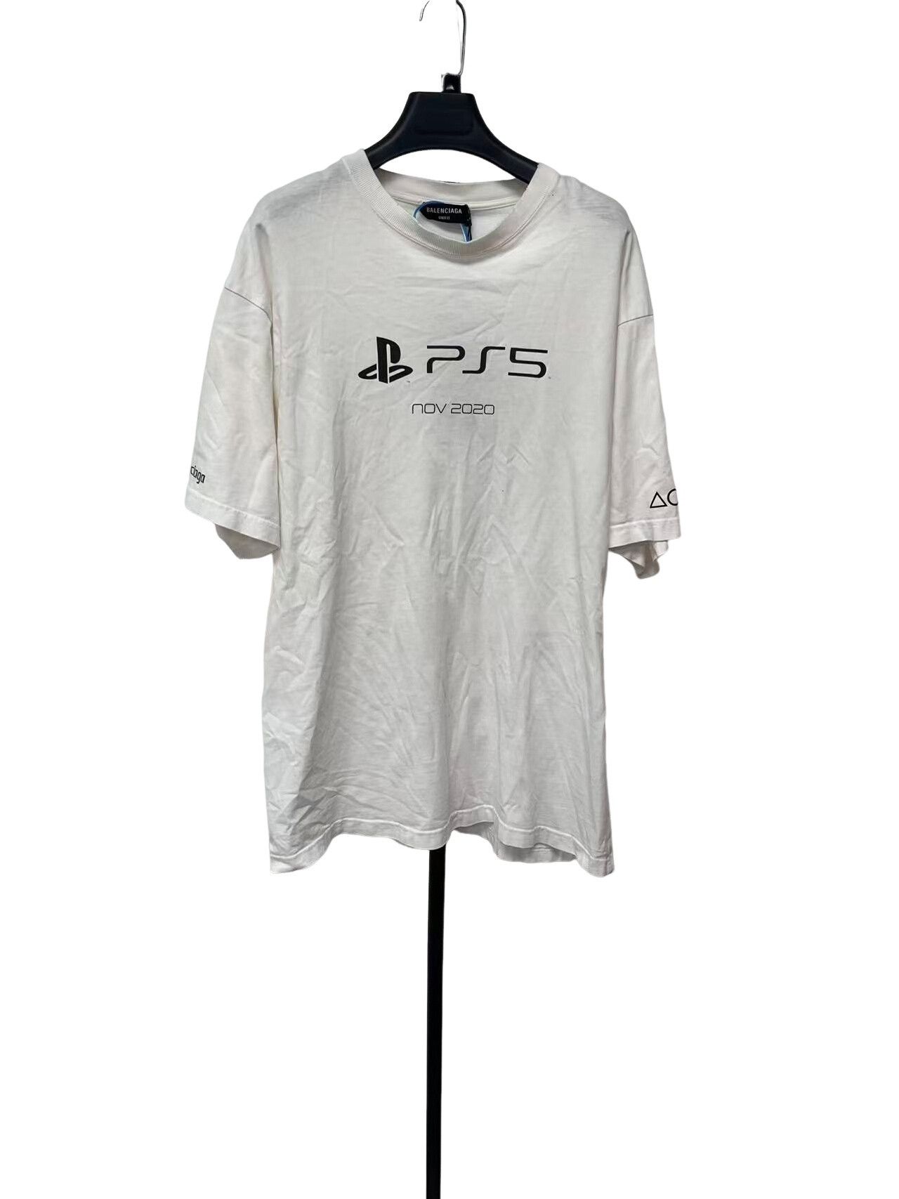 Balenciaga Balenciaga PS5 Graphic T-Shirt XXS Size US XXS / EU 40 - 1 Thumbnail
