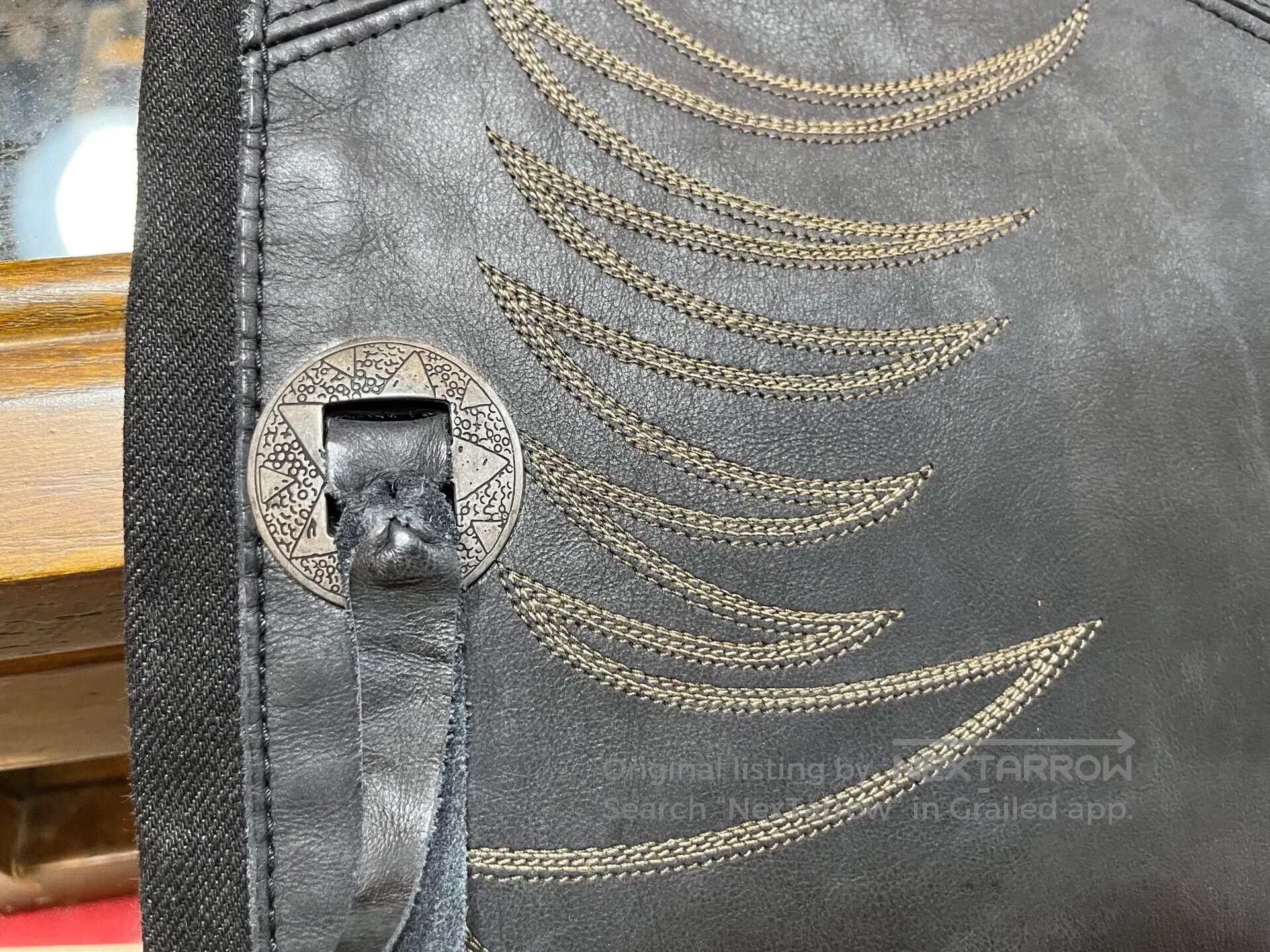 RRL Ralph Lauren rrl limited edition western leather pants. Size US 32 / EU 48 - 6 Thumbnail