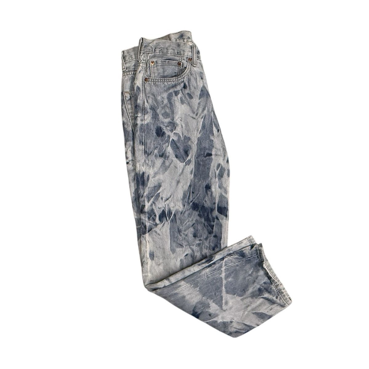 Levi's LEVIS 550 Bleached / Acid Wash Denim Jeans - Abstract Art Size US 33 - 1 Thumbnail