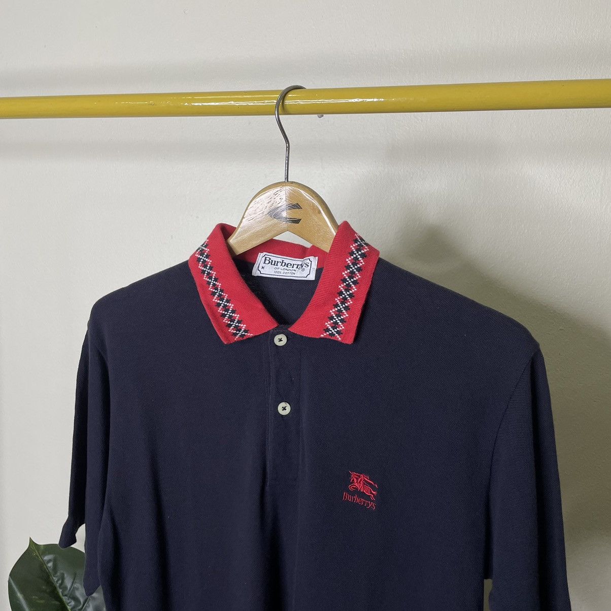Burberry × Vintage Vintage Burberrys of London Polo Shirt Size US M / EU 48-50 / 2 - 2 Thumbnail