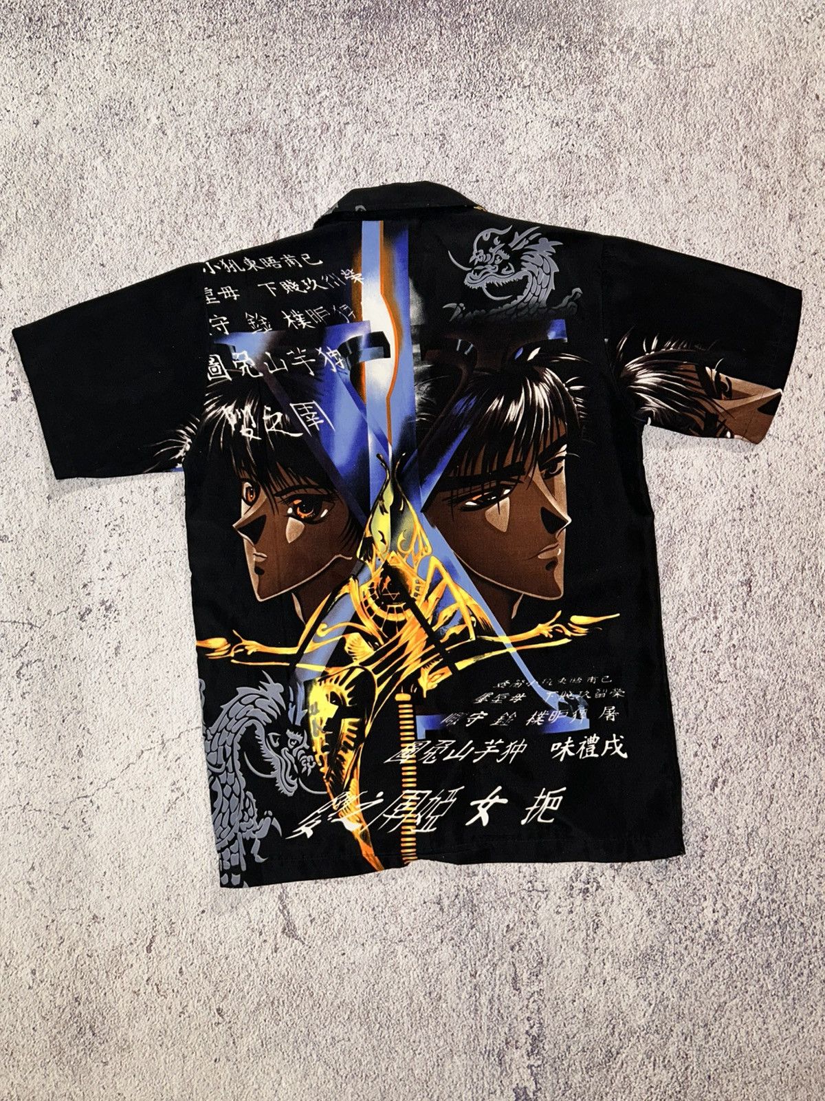 Vintage Vintage Y2K Anime Button Up Veezo Samurai Dracgon Tribal Size US L / EU 52-54 / 3 - 6 Thumbnail