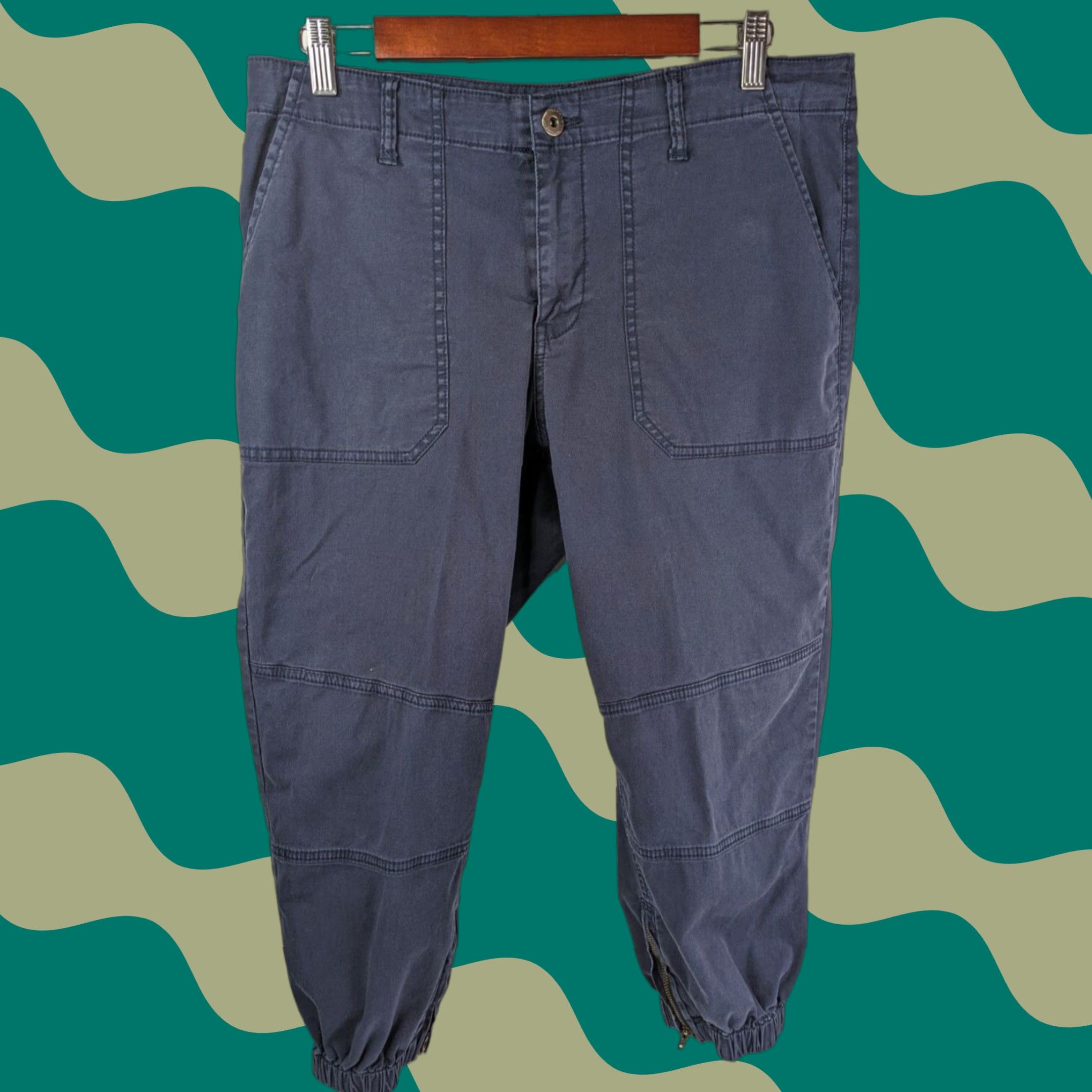 Pistola PISTOLA Jogger Pants Navy Dustin Ankle Size 32 Zippered Cuffs Womens Pant Size 24" / US 00 / IT 34 - 1 Thumbnail