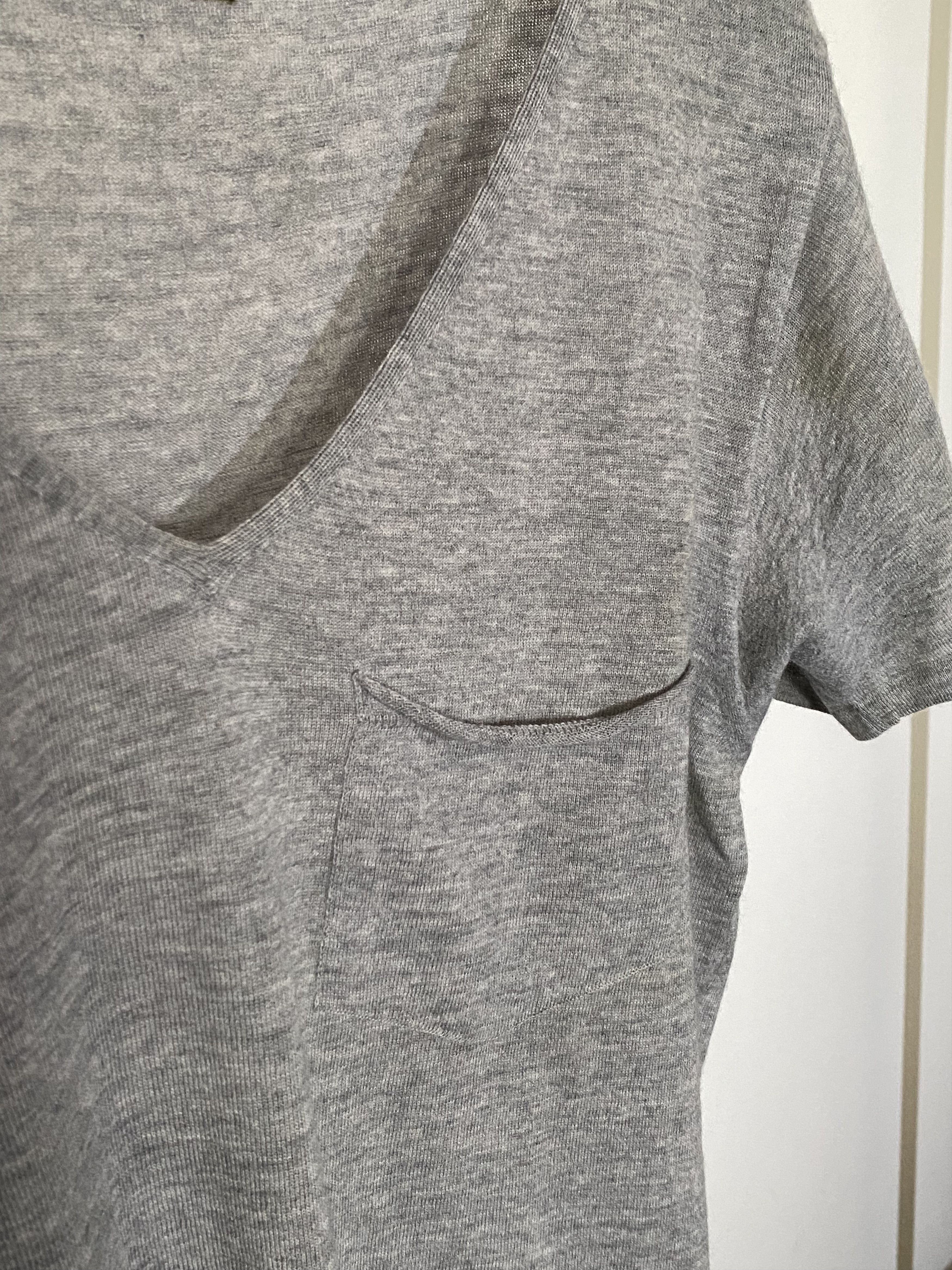 2012 Hedi Slimane knit v neck s/s tee, view 3