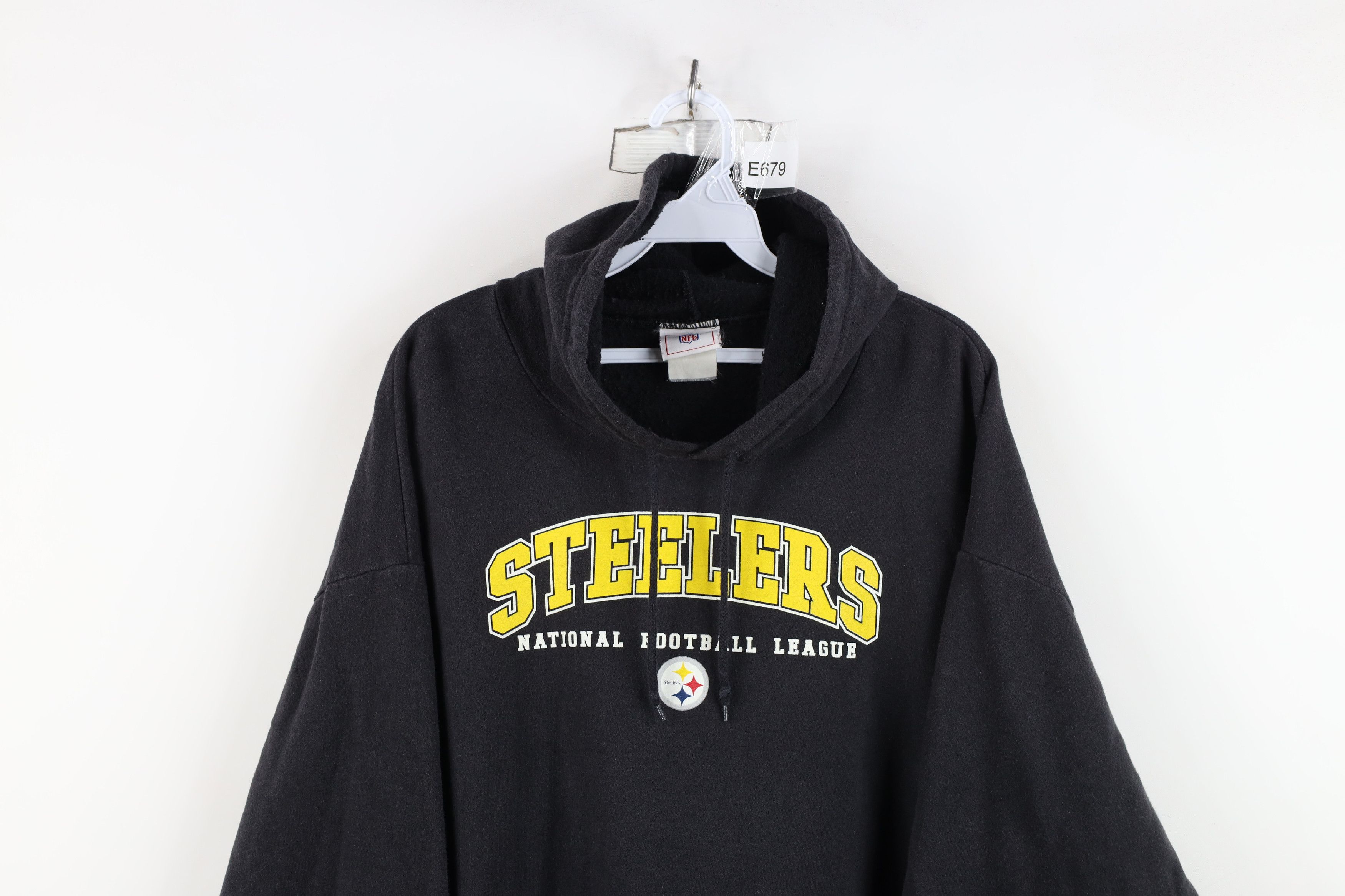 Vintage Vintage NFL Spell Pittsburgh Steelers Football Hoodie Black Size US XXL / EU 58 / 5 - 2 Thumbnail
