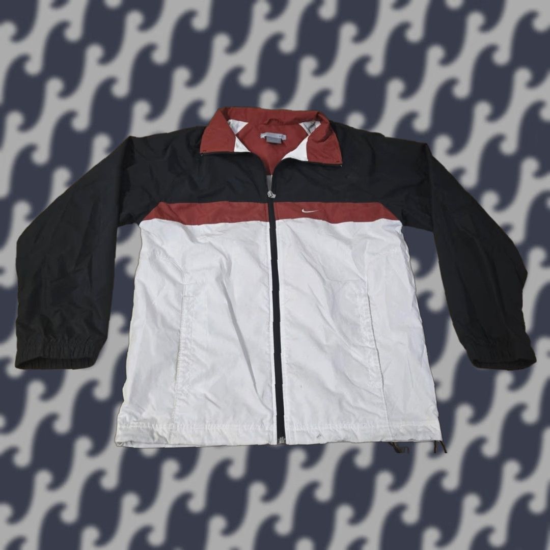 Nike Nike Jacket Mens Small Black Red White Windbreaker Full Zip Back Logo Size US S / EU 44-46 / 1 - 1 Thumbnail