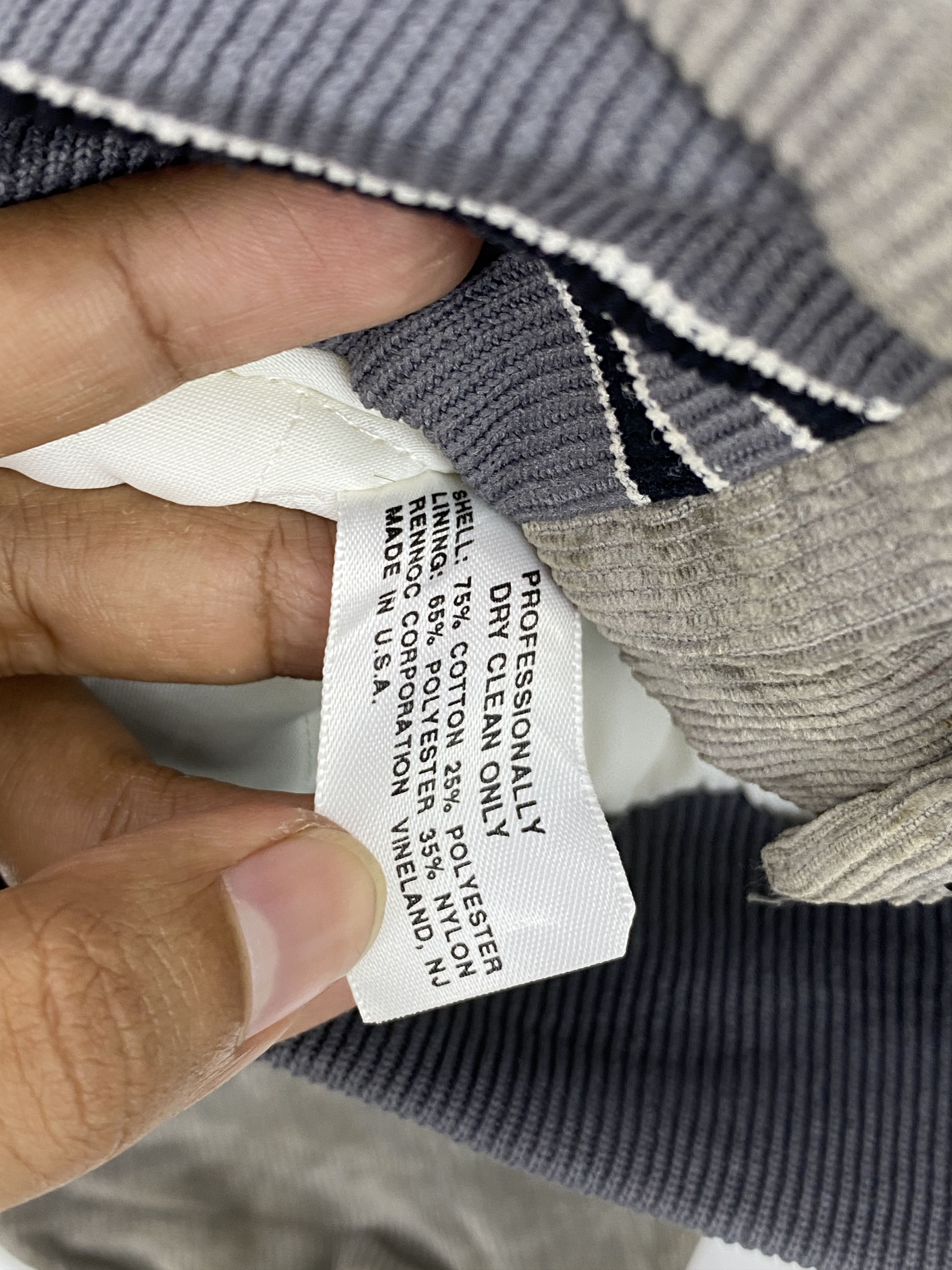 Rennoc Vintage 90s Rennoc Made In Usa Corduroy Bomber Jacket J1727 Size US L / EU 52-54 / 3 - 8 Thumbnail