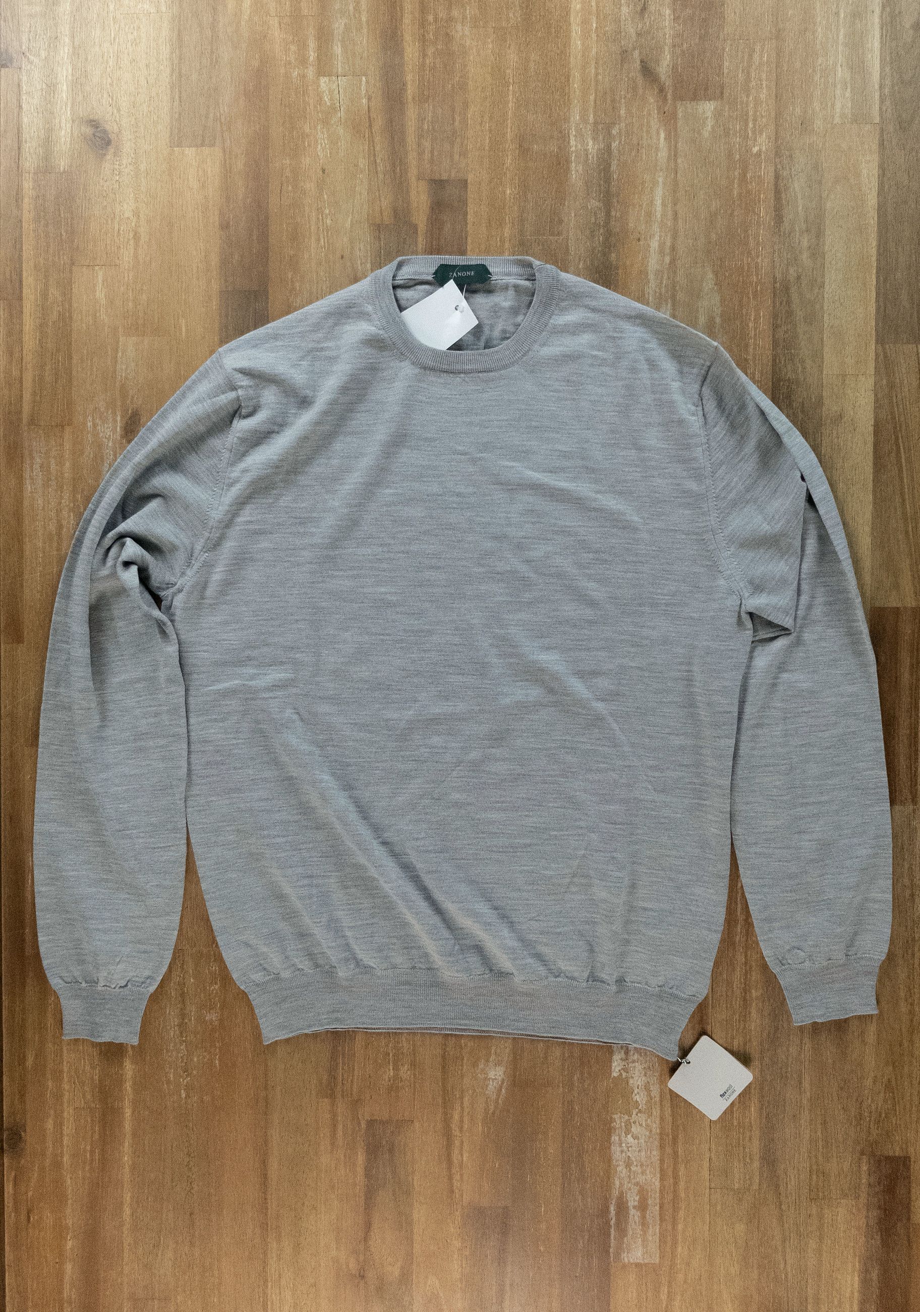 Zanone ZANONE Flexwool gray wool sweater 3XL / 56 IT q Size US XXL / EU 58 / 5 - 1 Thumbnail