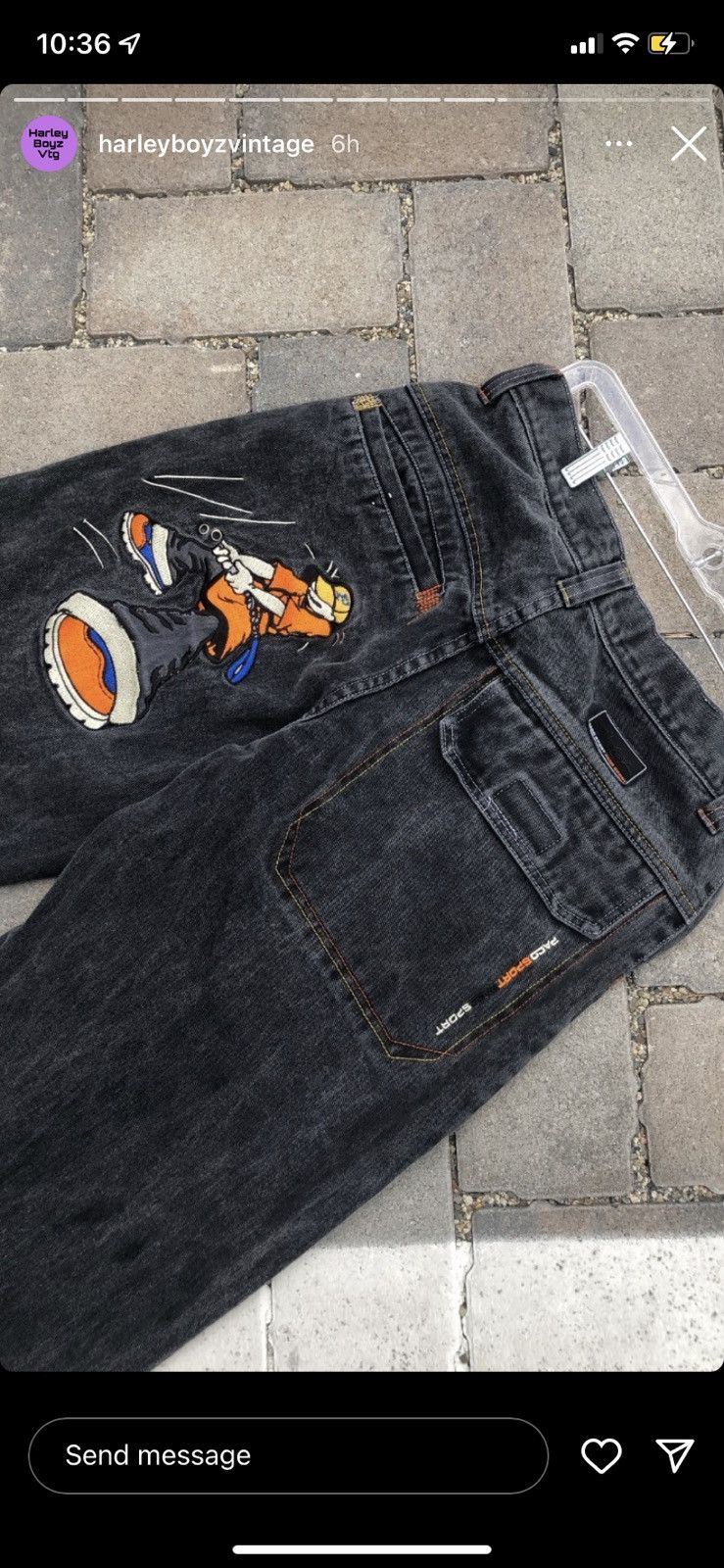 JNCO Vintage Jnco Paco Pitbull Baggy Jeans Size US 31 - 4 Thumbnail
