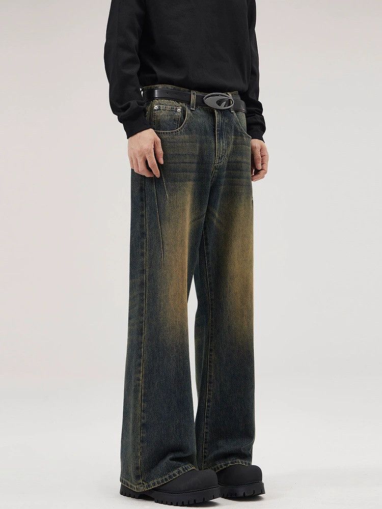 Vintage Men's retro loose straight high street distressed jeans Size US 32 / EU 48 - 4 Thumbnail