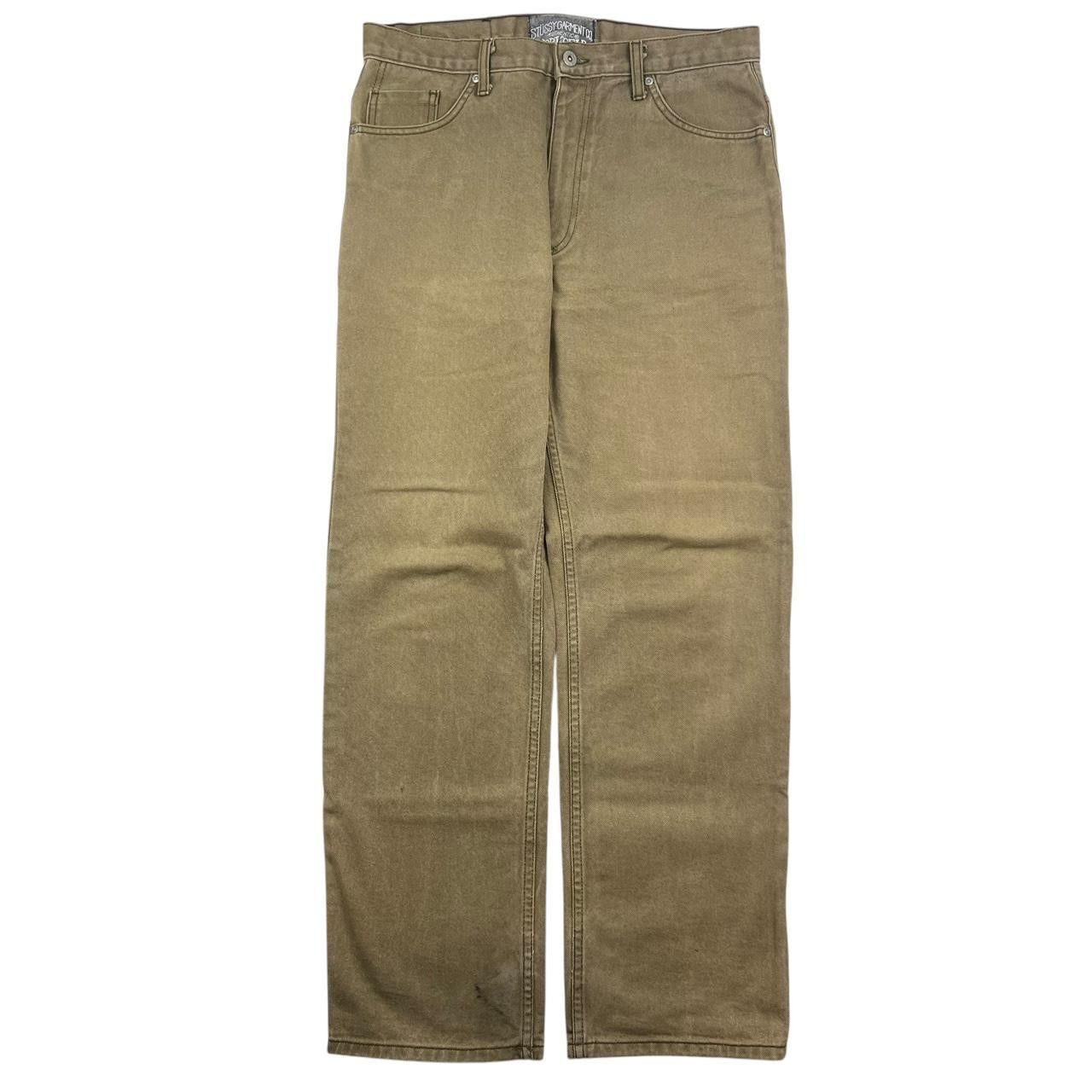 Stussy Vintage Stussy Tan Workwear Jeans - Waist: 32” Size US 32 / EU 48 - 2 Thumbnail