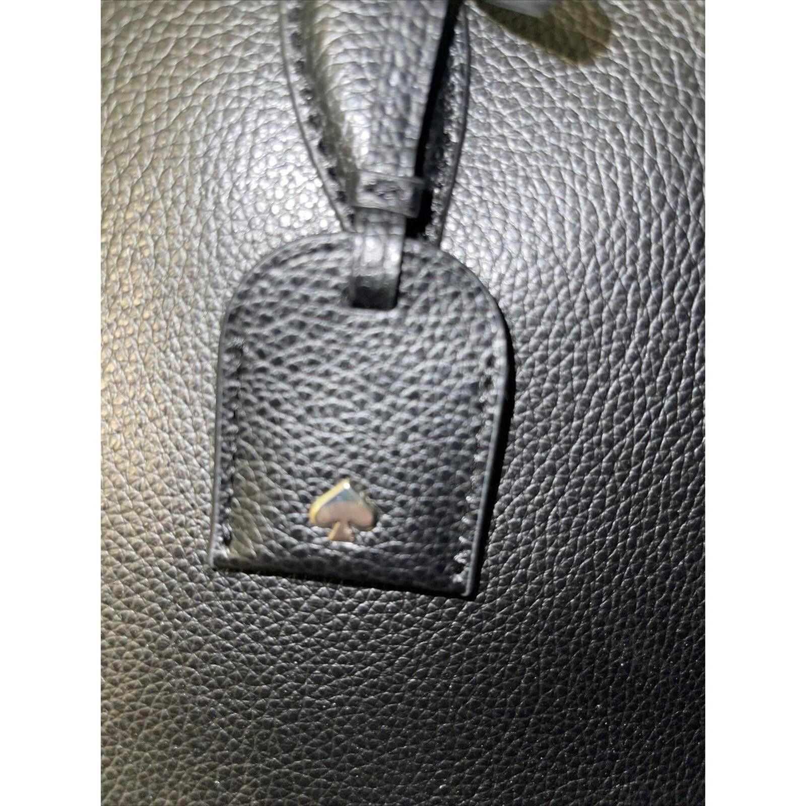 Designer Stylish Black Leather Handbag by Kate Spade Size ONE SIZE - 3 Thumbnail