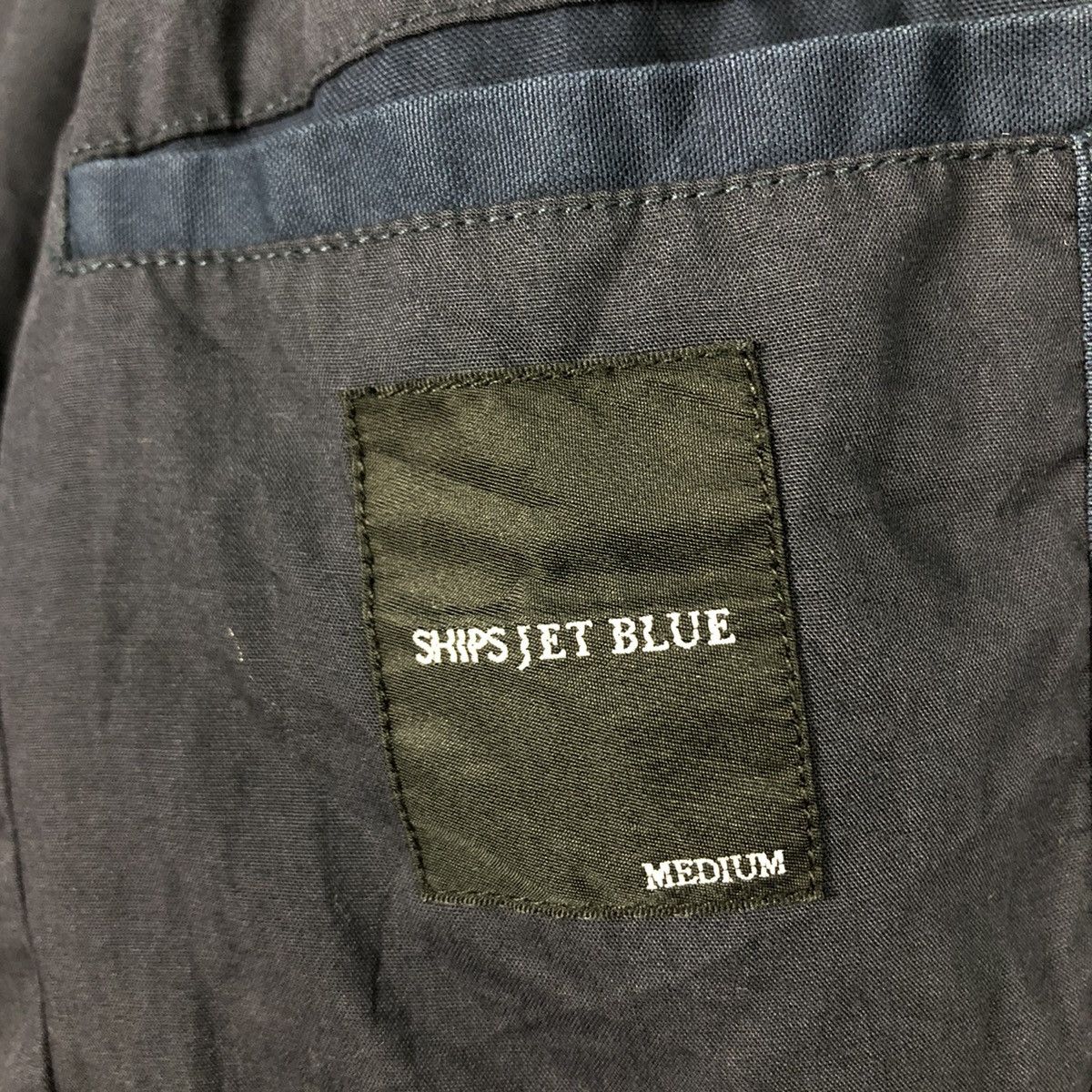 Japanese Brand × Ships Jet Blue 📌Vintage Bomber Jacket Ships Jet Blue Japan Issey Miyake Size US M / EU 48-50 / 2 - 20 Thumbnail