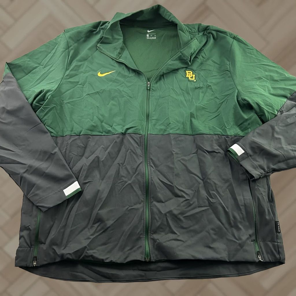 Nike Nike Baylor Bears Full Zip Track Jacket Men's XXL Green Size US XXL / EU 58 / 5 - 1 Thumbnail