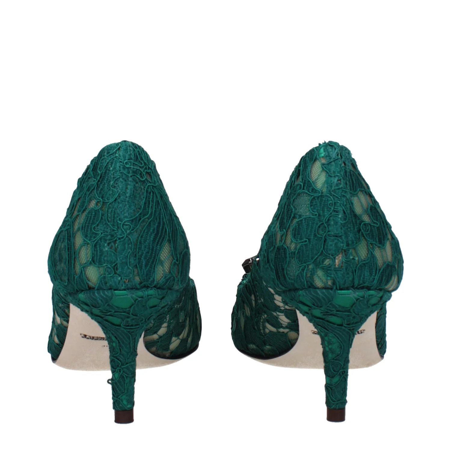 Dolce & Gabbana ob1o1e1124 Lace Pumps in Green Size US 6 / IT 36 - 5 Thumbnail