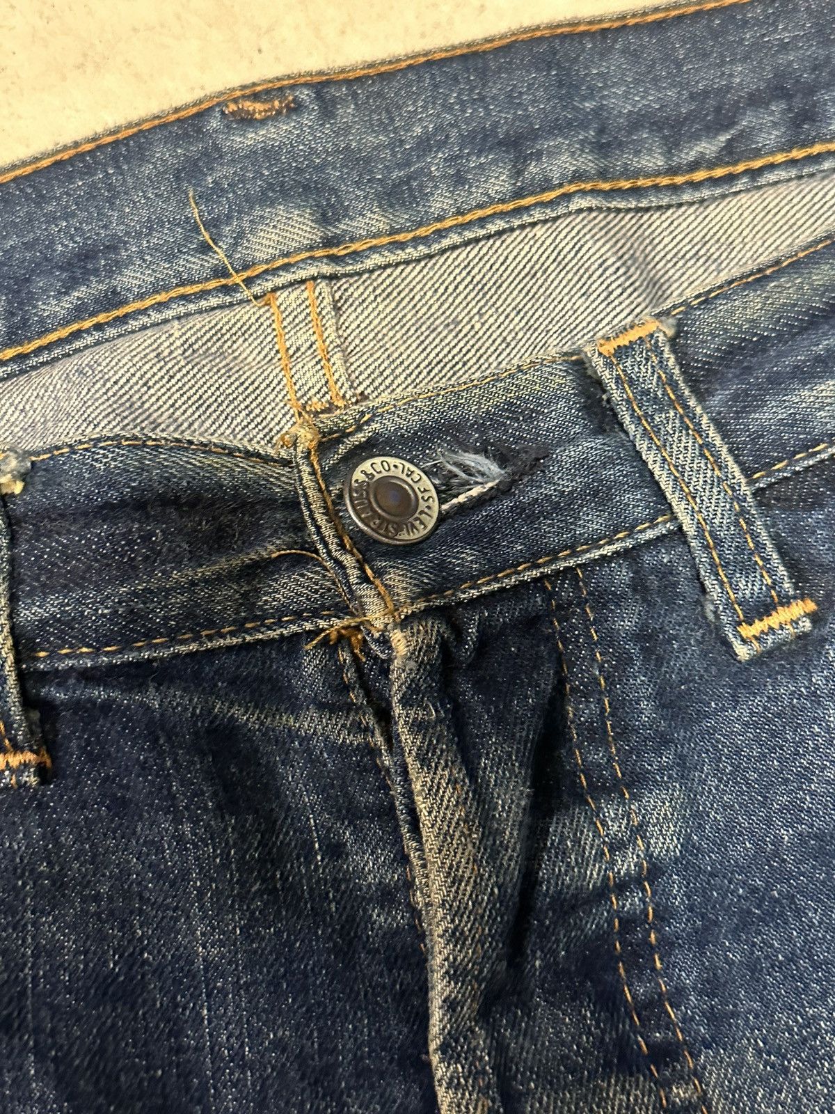 Levi's Vintage Levi’s 70s Single Selvedge Denim Jeans 36 x 30 Size US 36 / EU 52 - 7 Thumbnail
