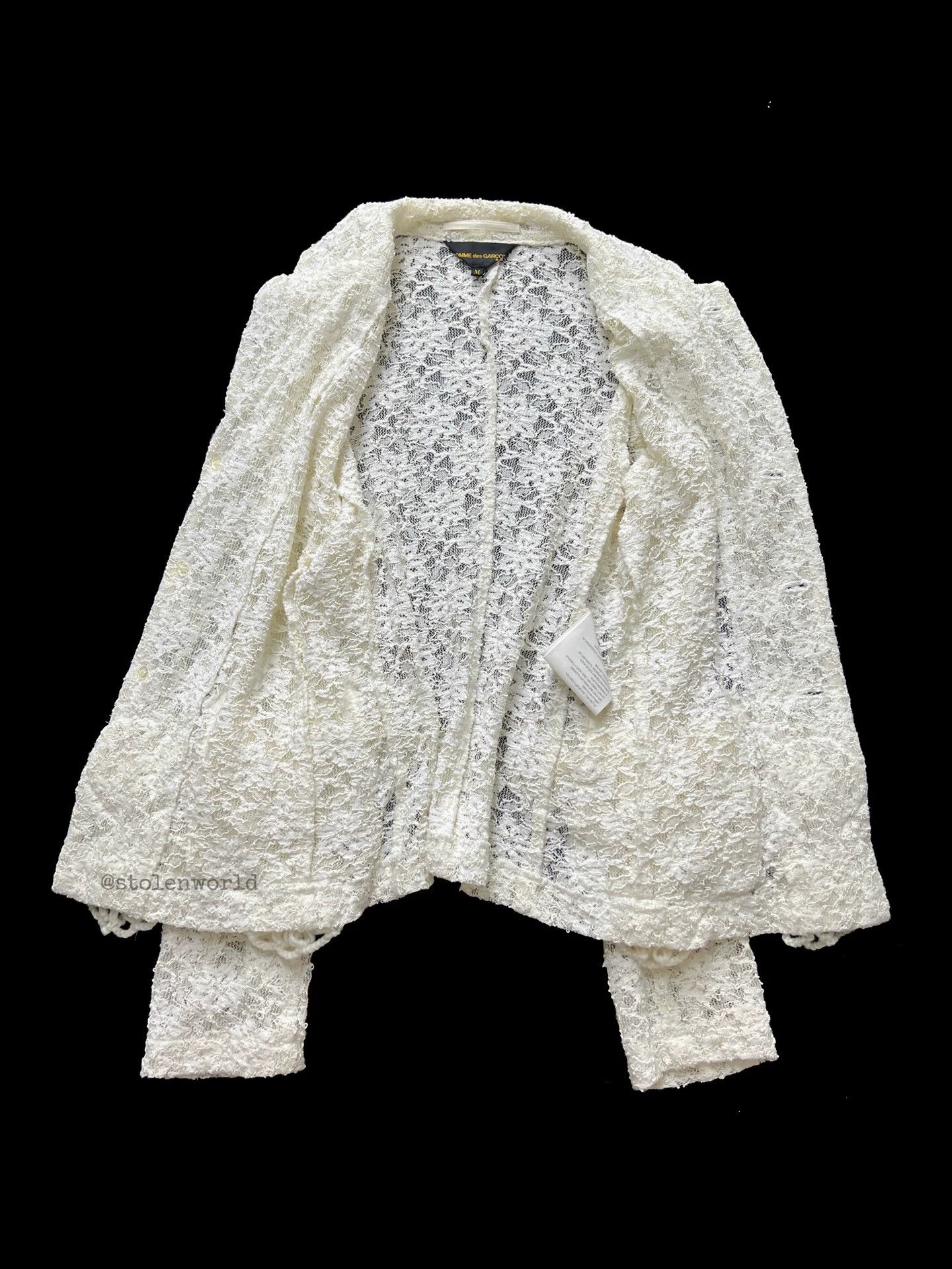 Comme des Garcons Comme des Garçons 2012 SS Main Line Lace Crochet Knit Coats Size M / US 6-8 / IT 42-44 - 7 Thumbnail