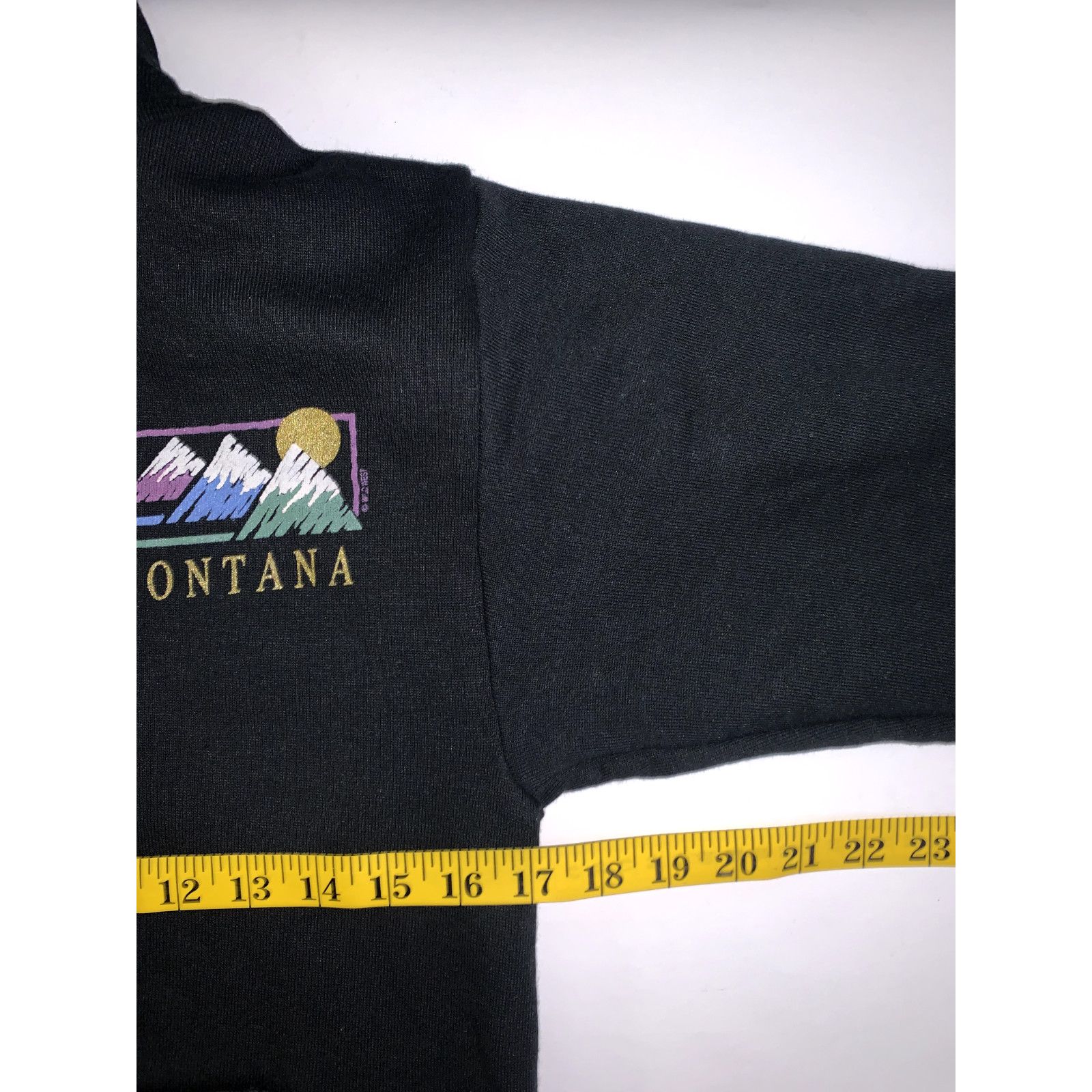 Jerzees New 90s Vintage Small Black Montana Quarter Button Up Hoodie Size US S / EU 44-46 / 1 - 11 Thumbnail