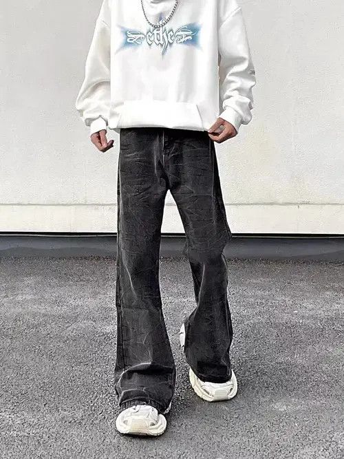 VIBE Vintage washed corrugated bootcut jeans Size US 32 / EU 48 - 4 Thumbnail