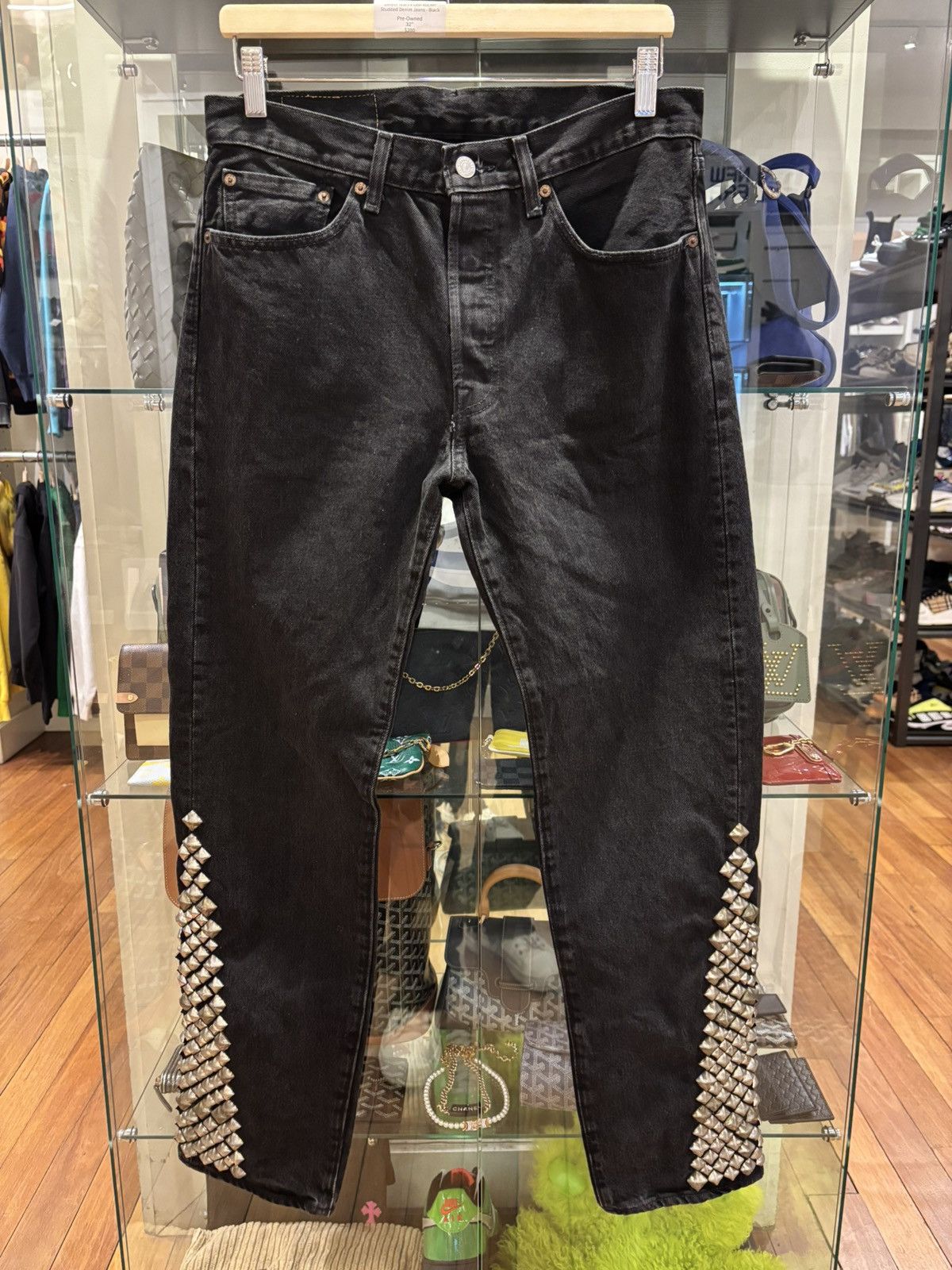 DENIM TEARS Denim Tears Levis Rocker Studded Denim Jeans Size US 32 / EU 48 - 1 Thumbnail