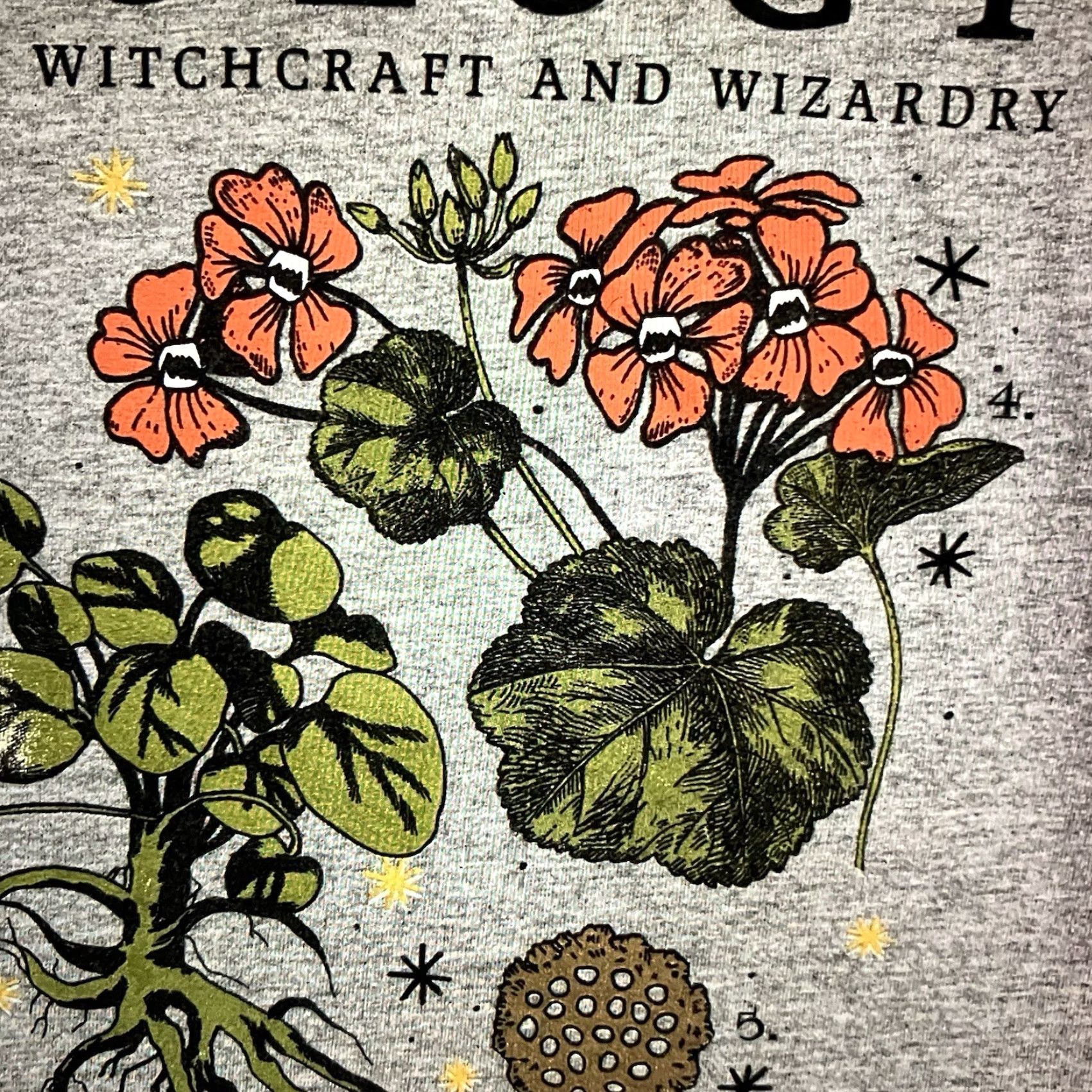 Vintage Harry Potter Graphic T-Shirt Women's Medium Gray Mandrake Casual Crew Neck Size M / US 6-8 / IT 42-44 - 6 Thumbnail