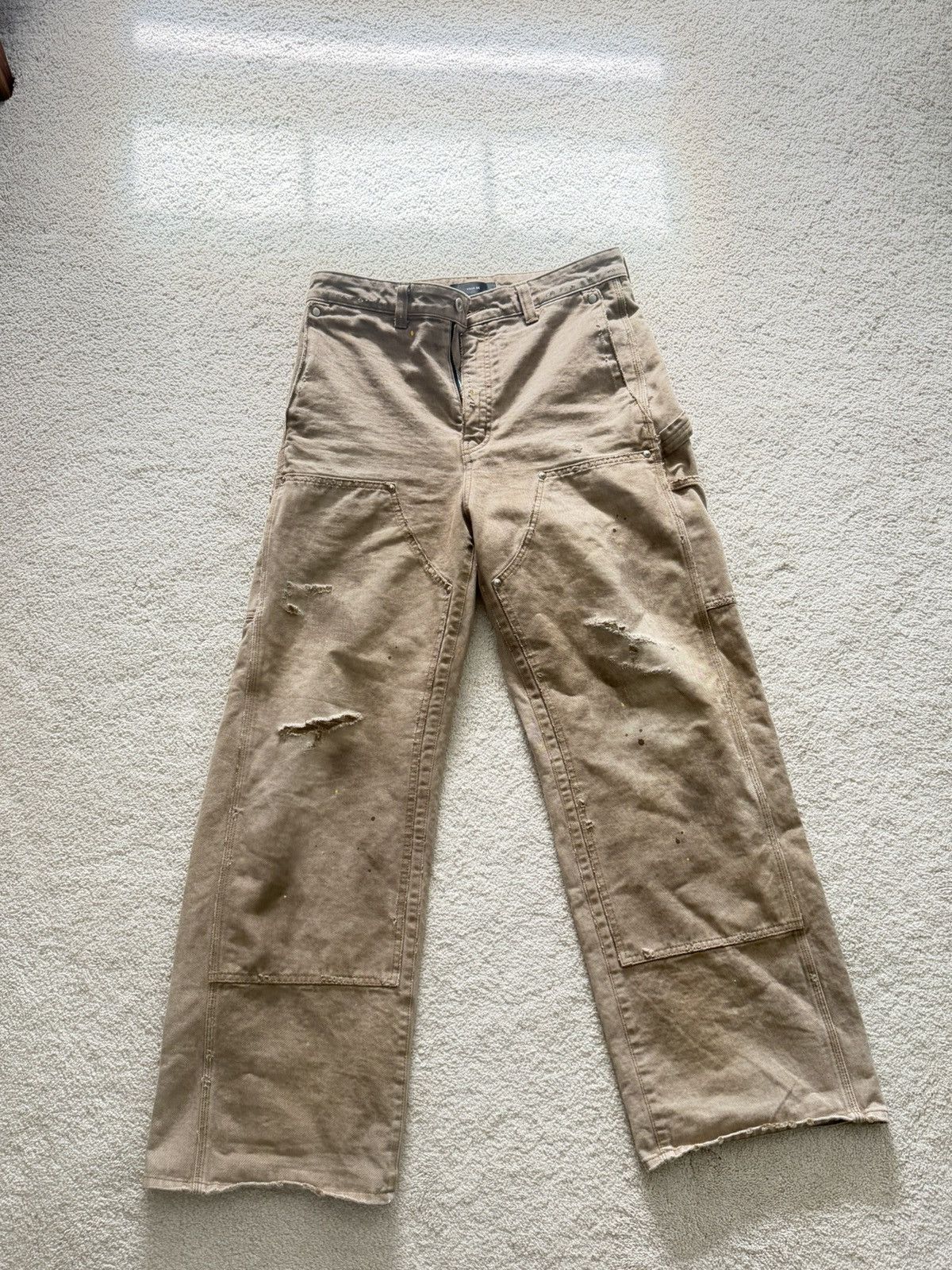 Vuja De Vuja De Gunther Destroyed Knee Carpenter Pants Size US 32 / EU 48 - 1 Thumbnail