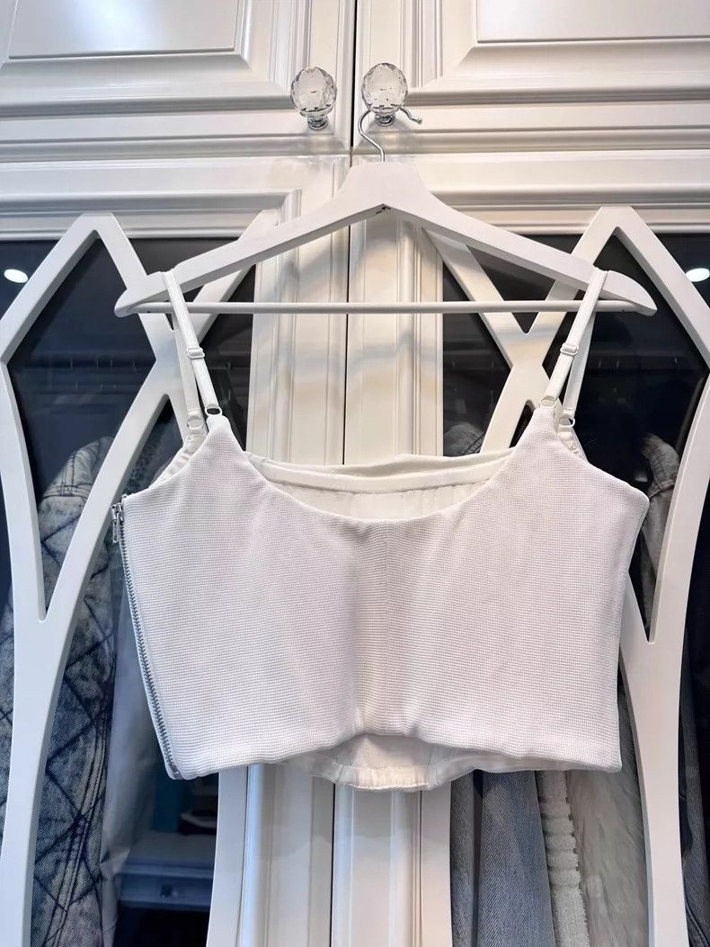 Alexander Wang Alexander Wang White Structured Tank Top- Size S / US 4 / IT 40 - 2 Thumbnail