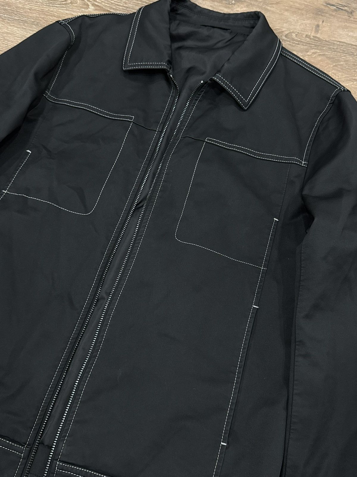 Japanese Brand Japanese Brand Technical Glossy Contrast Stitch Zip Blouson Size US M / EU 48-50 / 2 - 4 Thumbnail