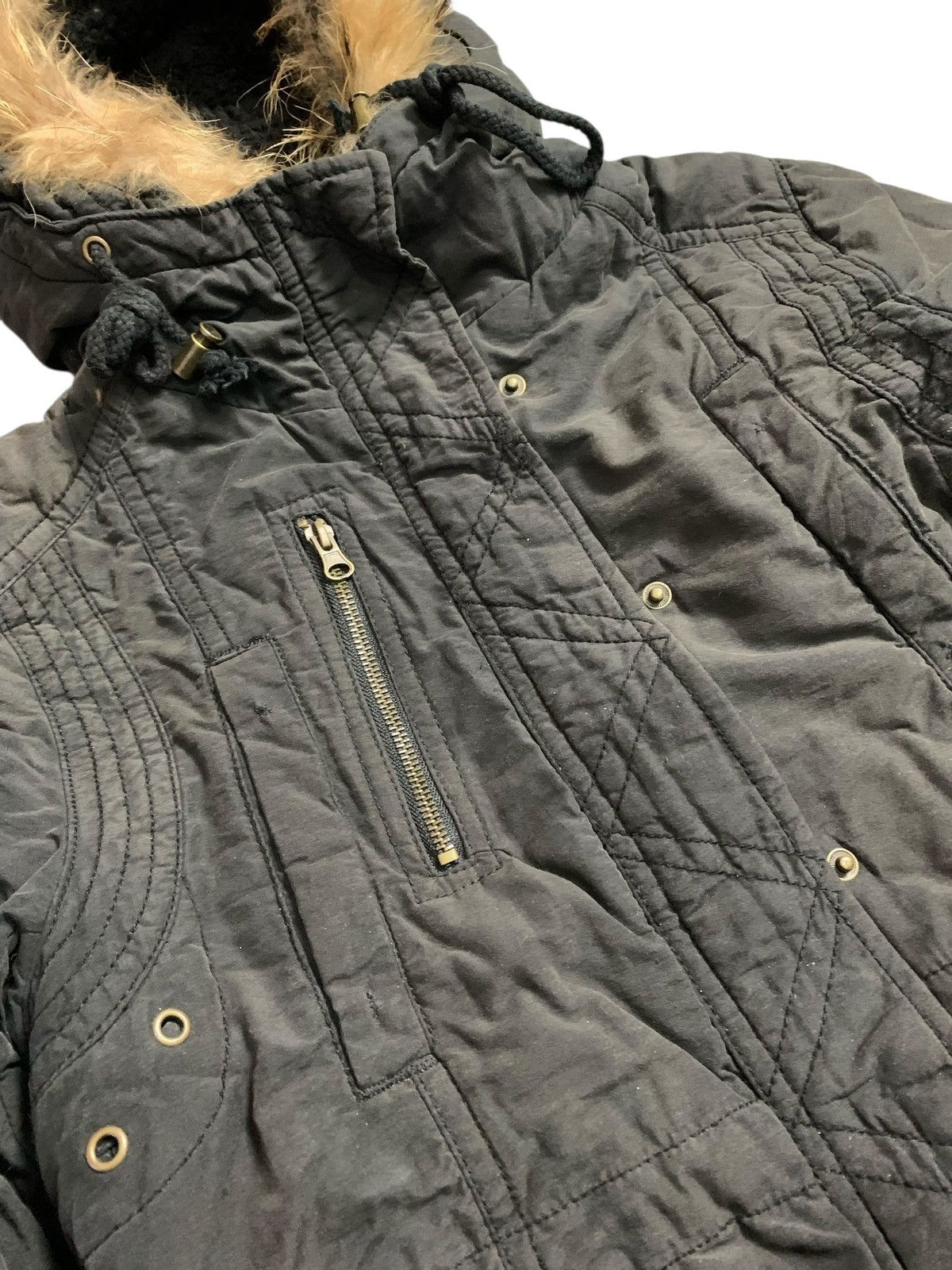 Tornado Mart OZOC FAUX FUR JACKET RACOON WINTER SESSION IFSIX LGB STYLE Size US M / EU 48-50 / 2 - 3 Thumbnail