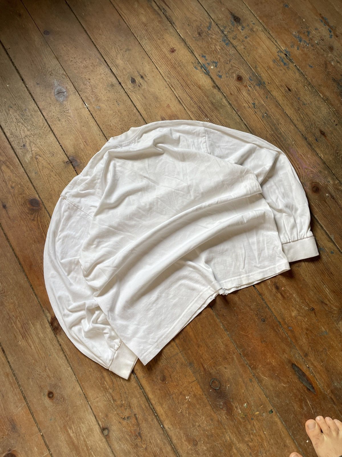 Vintage Vintage Picasso dove longsleeve white t-shirt 70s Size US M / EU 48-50 / 2 - 2 Thumbnail
