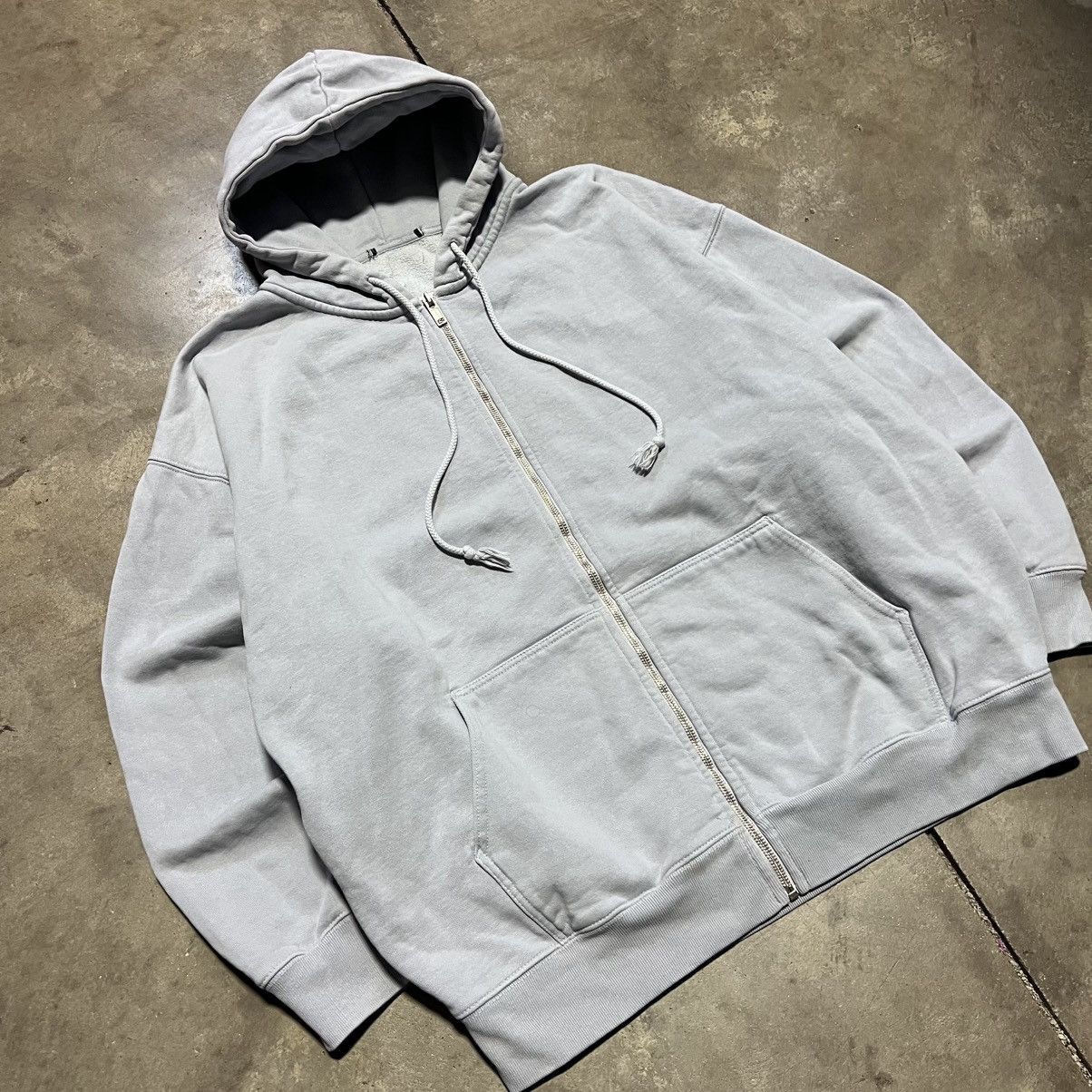 Vintage Vintage Zip Up Hoodie Sweatshirt Heavyweight Faded Boxy Size US XL / EU 56 / 4 - 2 Thumbnail