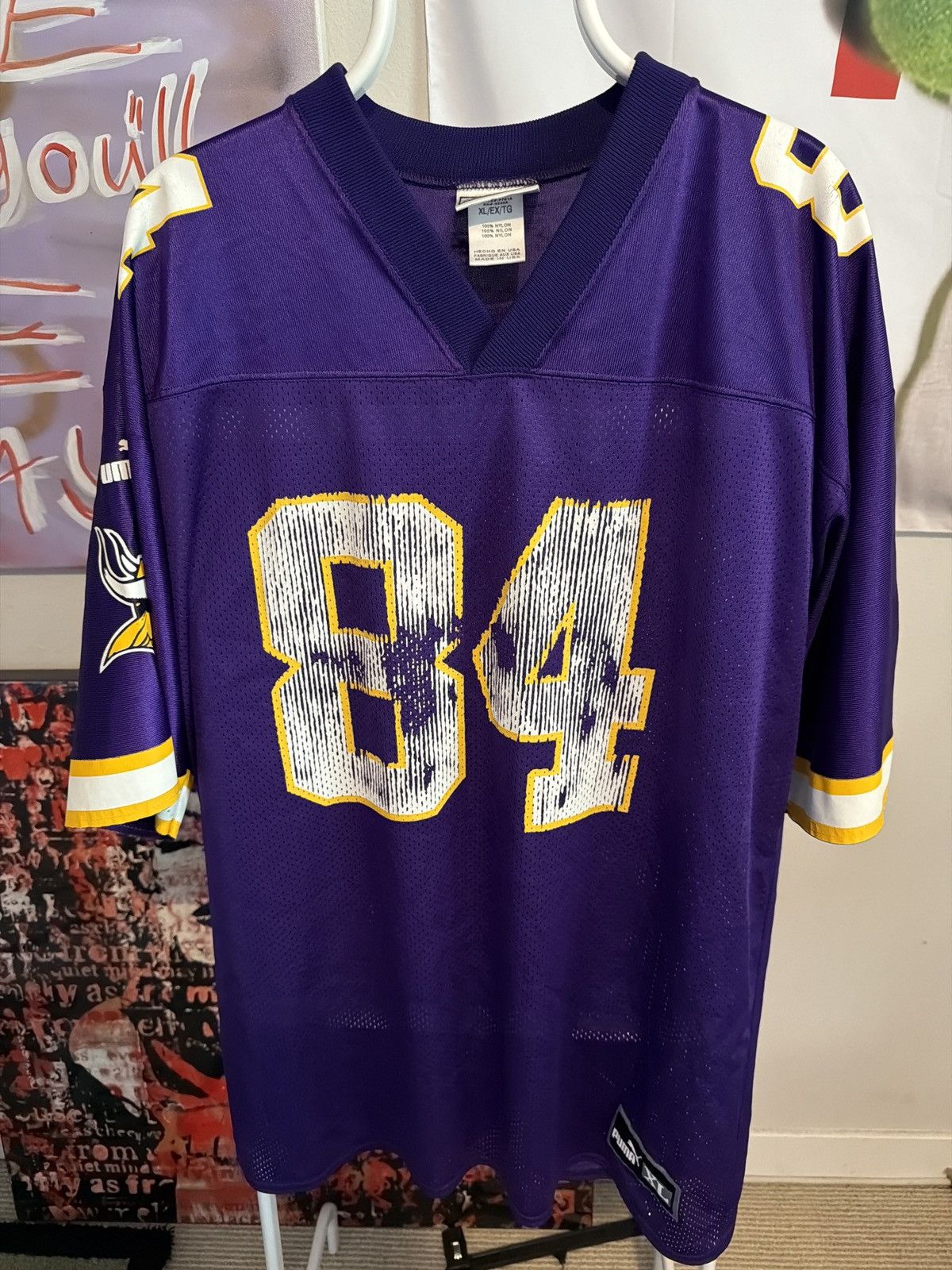 Puma Vintage Randy Moss Vikings Jersey Size US XL / EU 56 / 4 - 1 Thumbnail