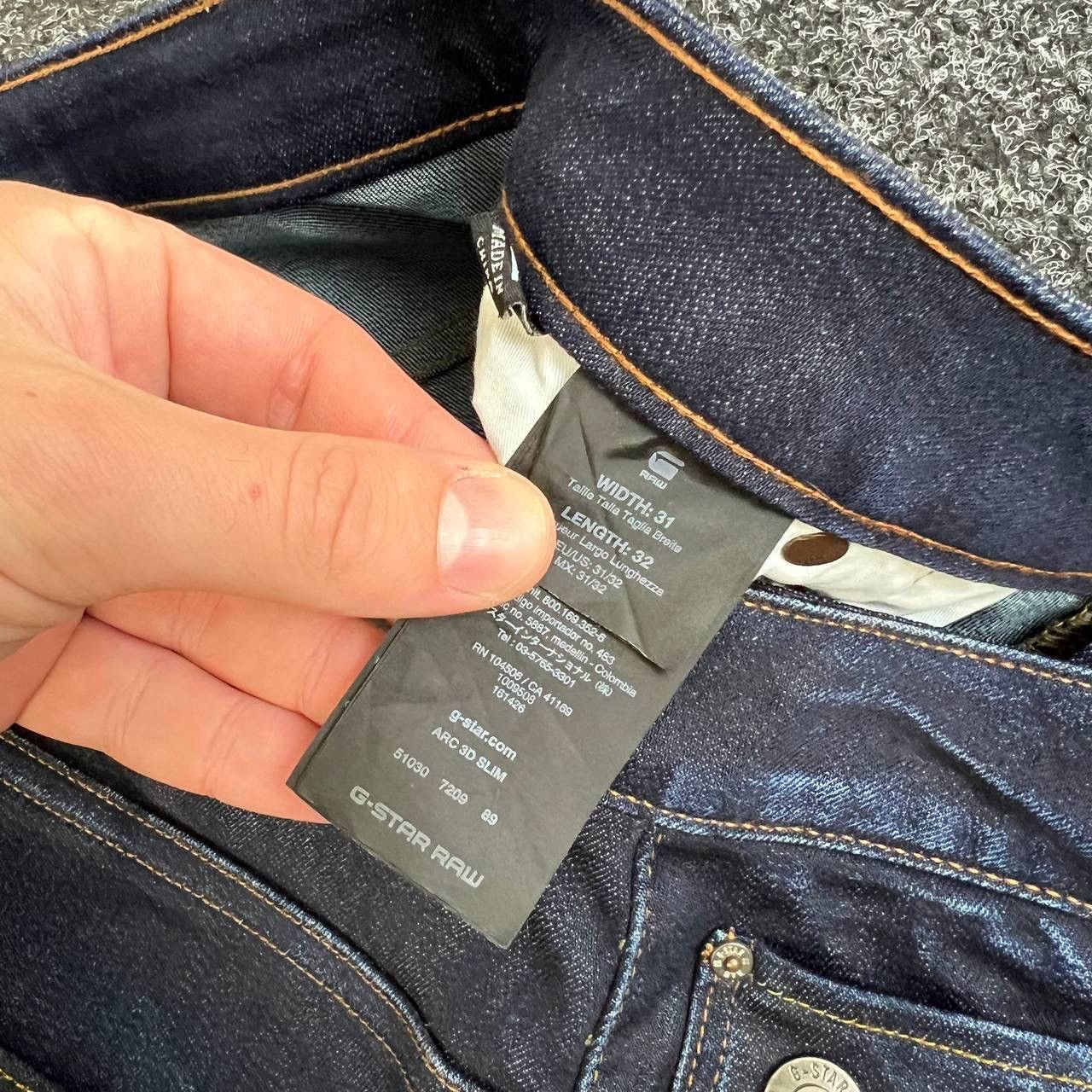 G-Star G Star Raw ARC 3D Slim Denim Pants Jeans Double Knee Japan Size US 31 - 5 Thumbnail