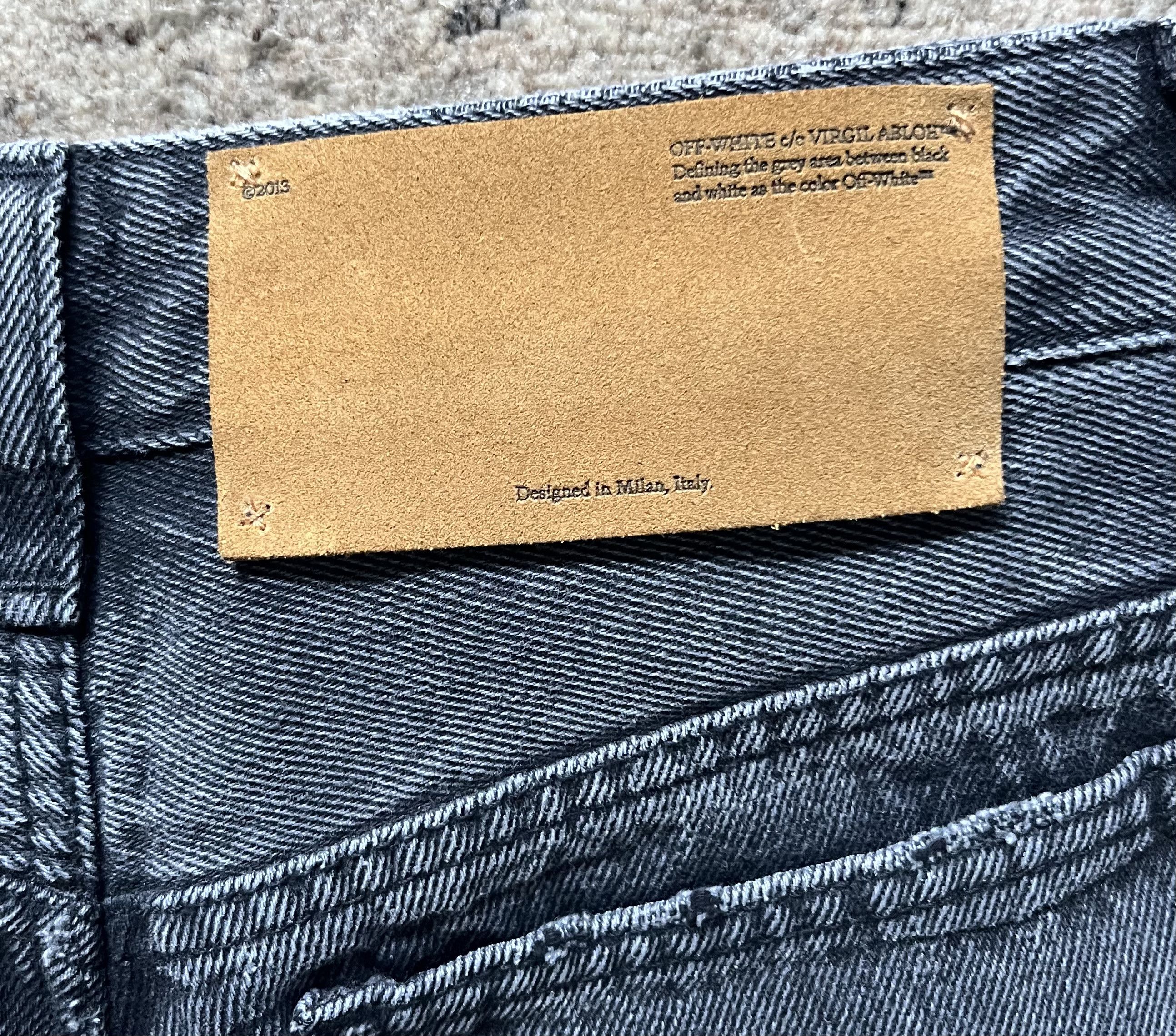 Off-White Faded black denim Size 26" / US 2 / IT 38 - 4 Thumbnail