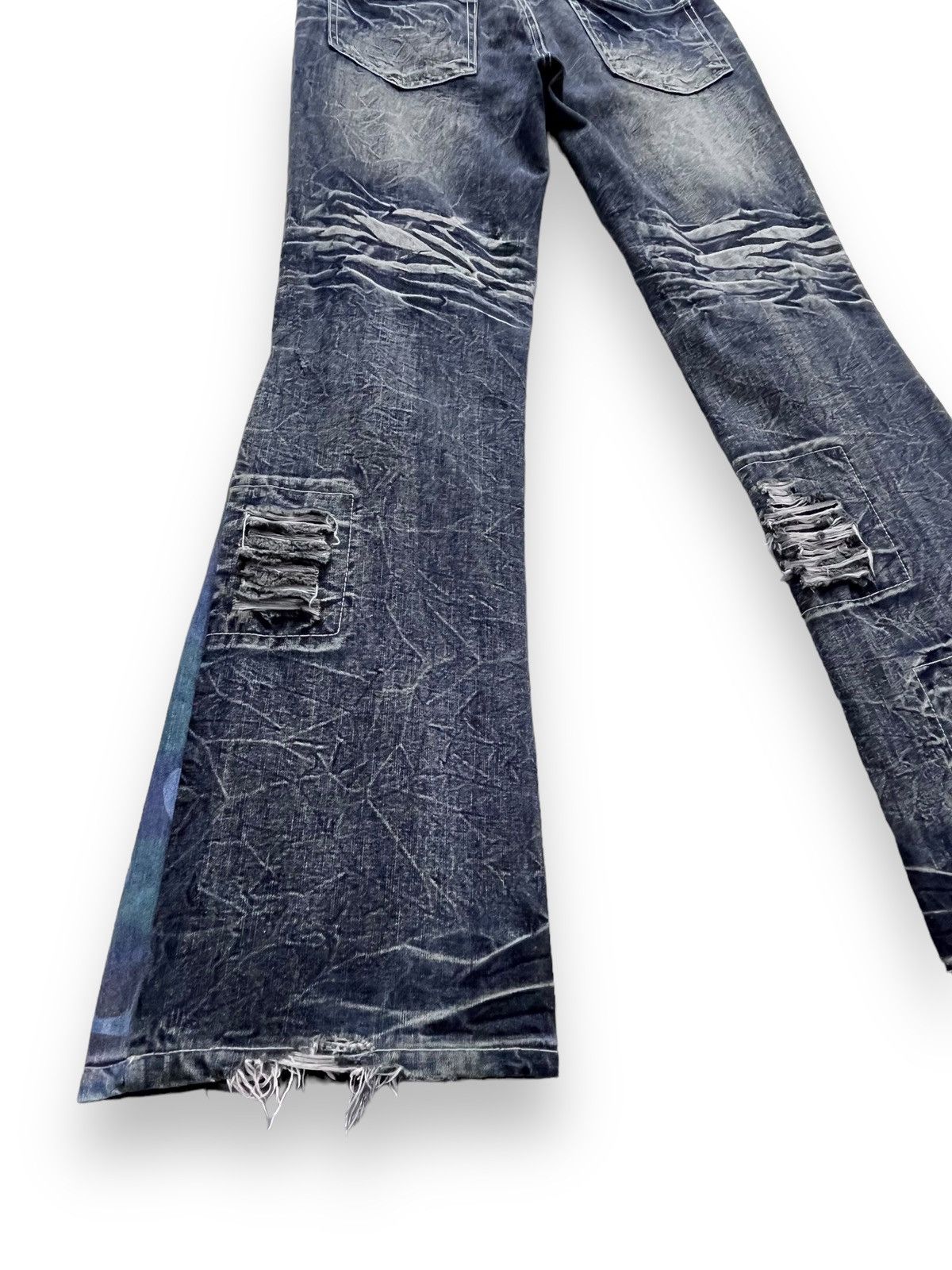 FYE LOWBOX Seditionaries Grunge Ripped FLARE REWORKED Jeans