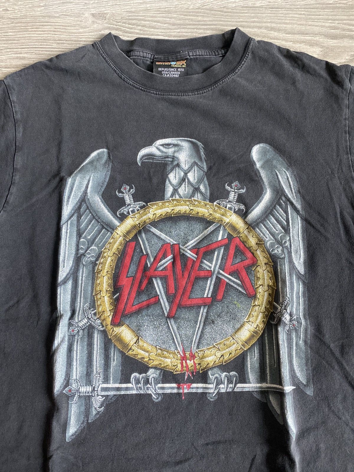 Vintage Slayer Logo Fader Size US M / EU 48-50 / 2 - 2 Thumbnail