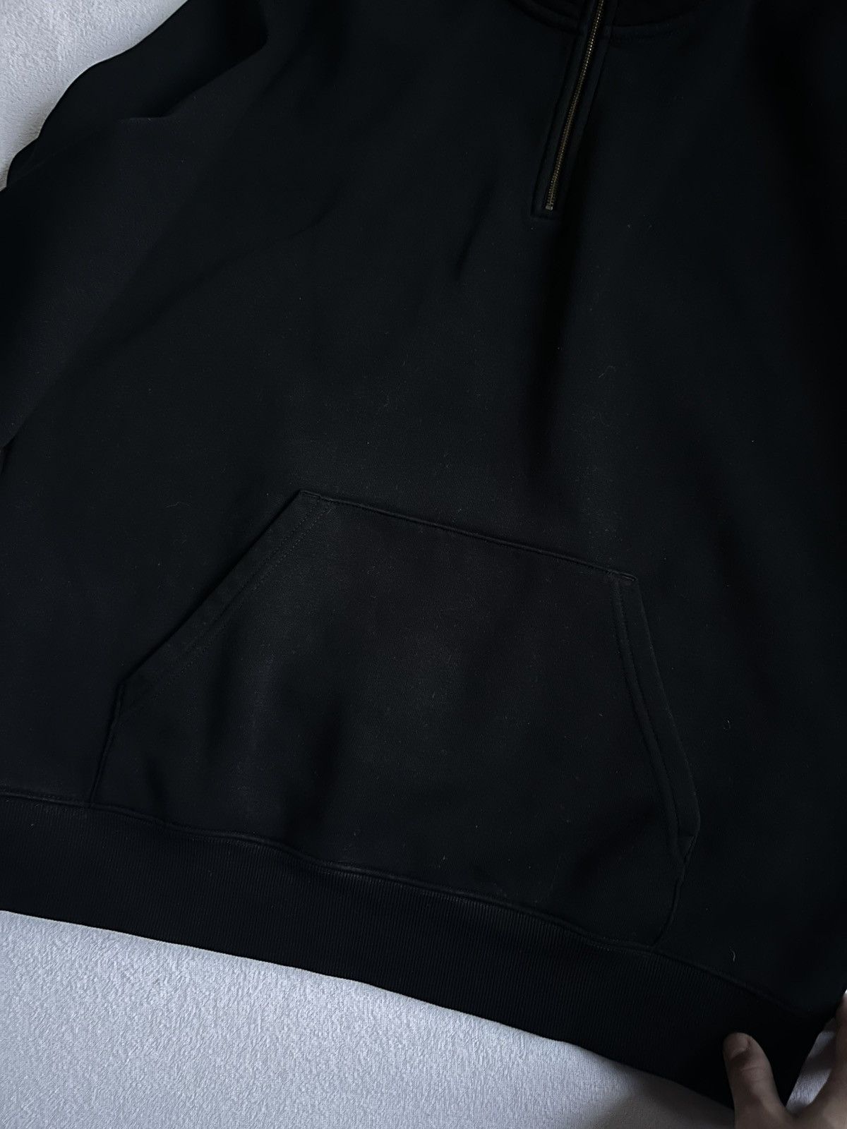 Carhartt Carhartt 1/3 Zip Sweatshirt Black – Logo Sleeve – Size L/XL Size US XL / EU 56 / 4 - 7 Thumbnail