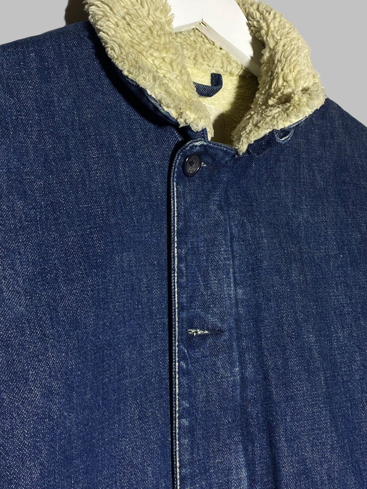 A.P.C. × Carhartt A.P.C. Carhartt Sherpa Trucker Vibes Raw Denim Paris Collab Size US S / EU 44-46 / 1 - 5 Thumbnail