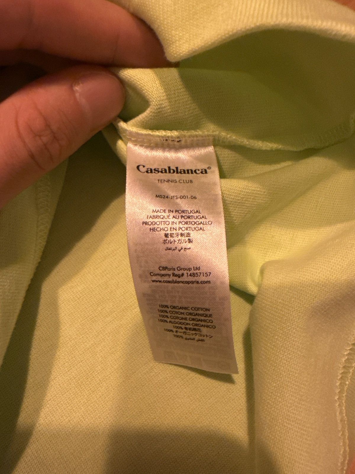 Casablanca Casablanca tee shirt lime green tennis club Size US S / EU 44-46 / 1 - 3 Thumbnail