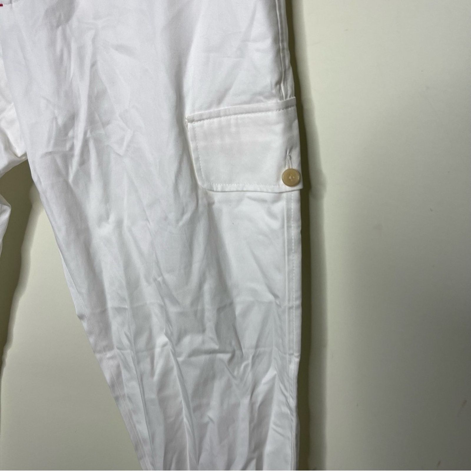Isaia New ISAIA White Cargo Tapered Pants IT 48 US 32x33 Size US 32 / EU 48 - 14 Thumbnail