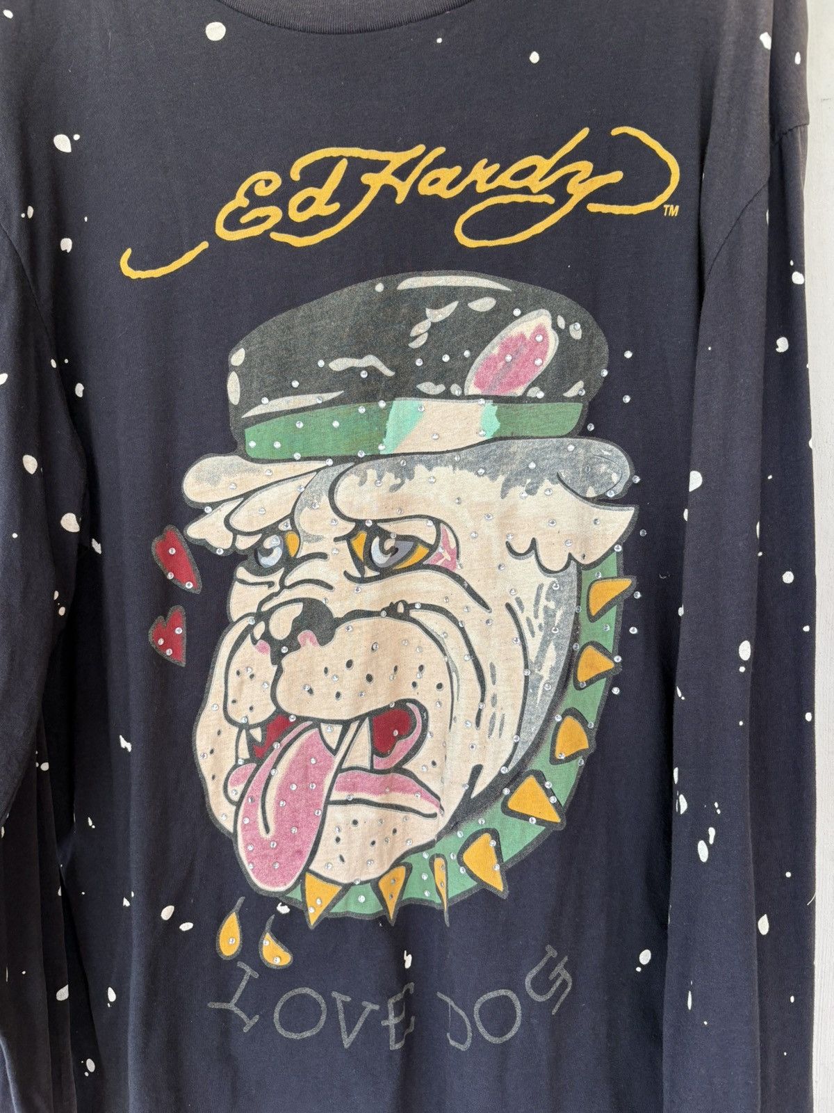 Ed Hardy Ed Hardy Long Sleeve Shirt Love Dog Big Logo Size US XXL / EU 58 / 5 - 4 Thumbnail