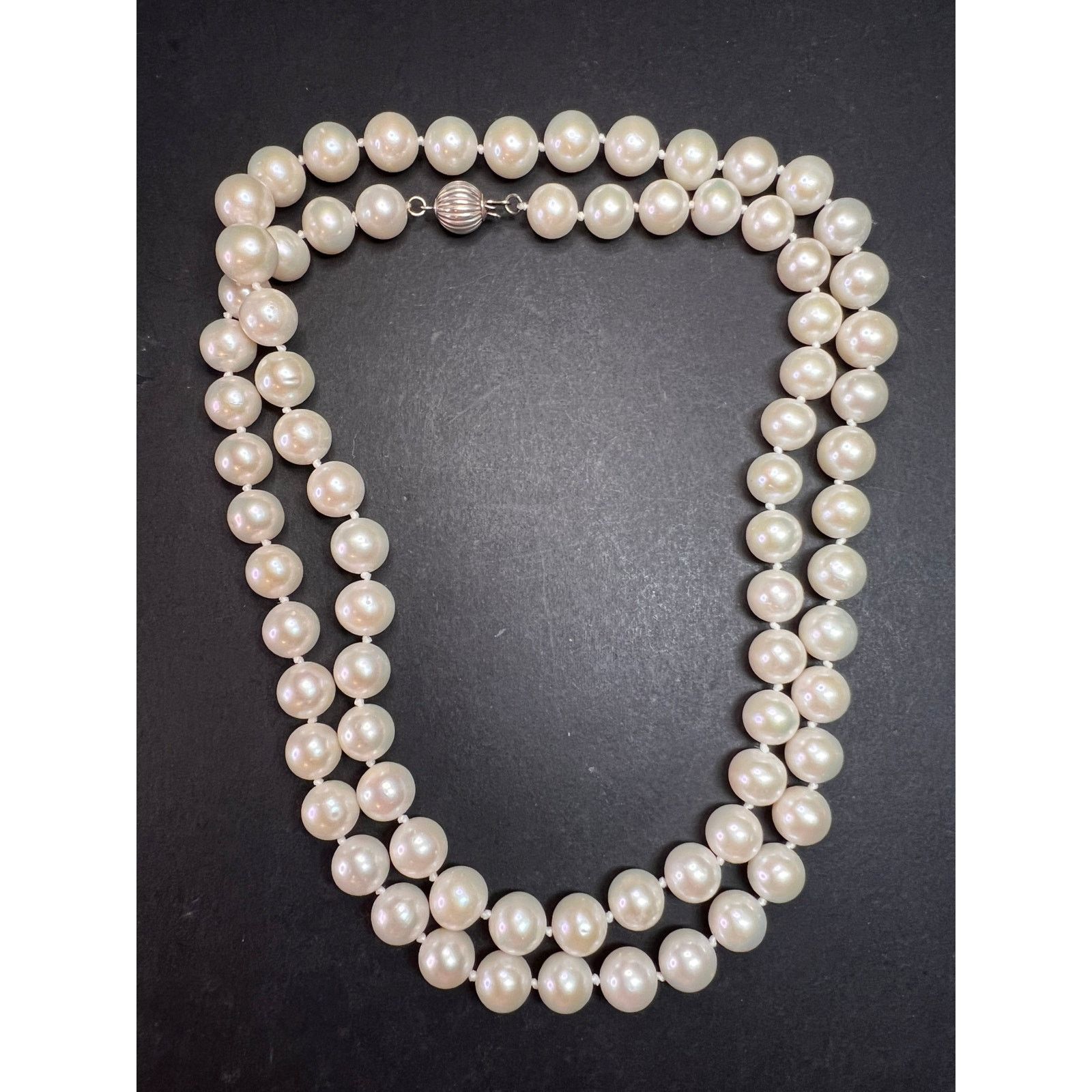 Other 10-11mm cultured pearl 36 in necklace with 925 silver clasp Size ONE SIZE - 19 Thumbnail