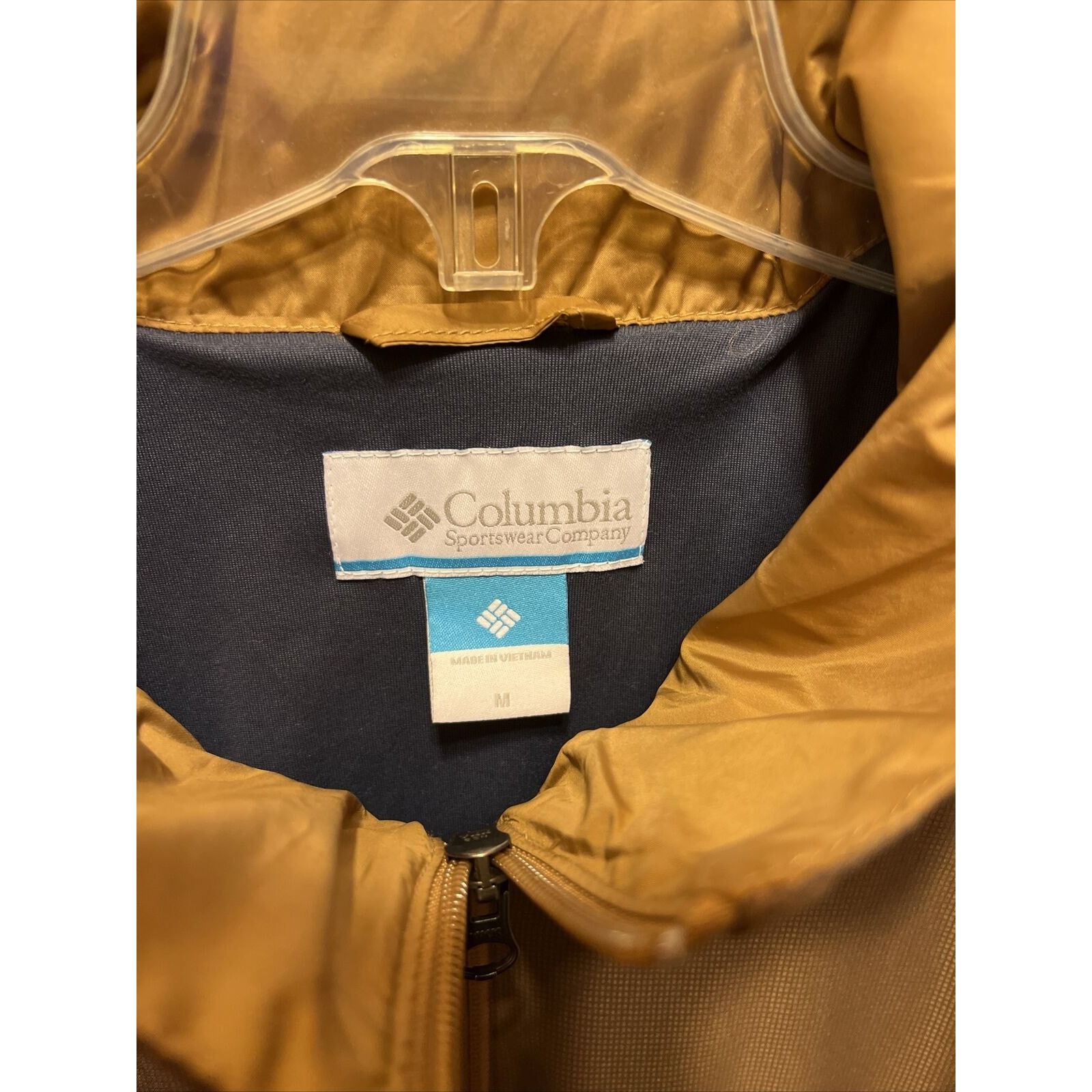 Columbia Columbia Women’s M Brown LS Zip Poly Nylon Hooded Rain Coat Size M / US 6-8 / IT 42-44 - 2 Thumbnail