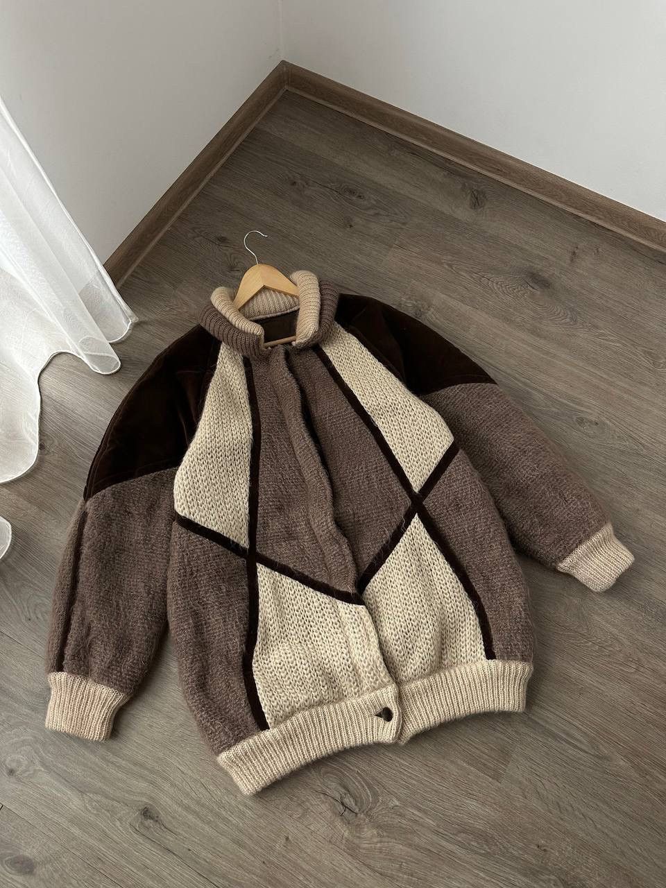 Japanese Brand × Les Copains × Vintage Vintage Japanese Mohair Alpaca Beige Les Copains Jacket Size US L / EU 52-54 / 3 - 6 Thumbnail