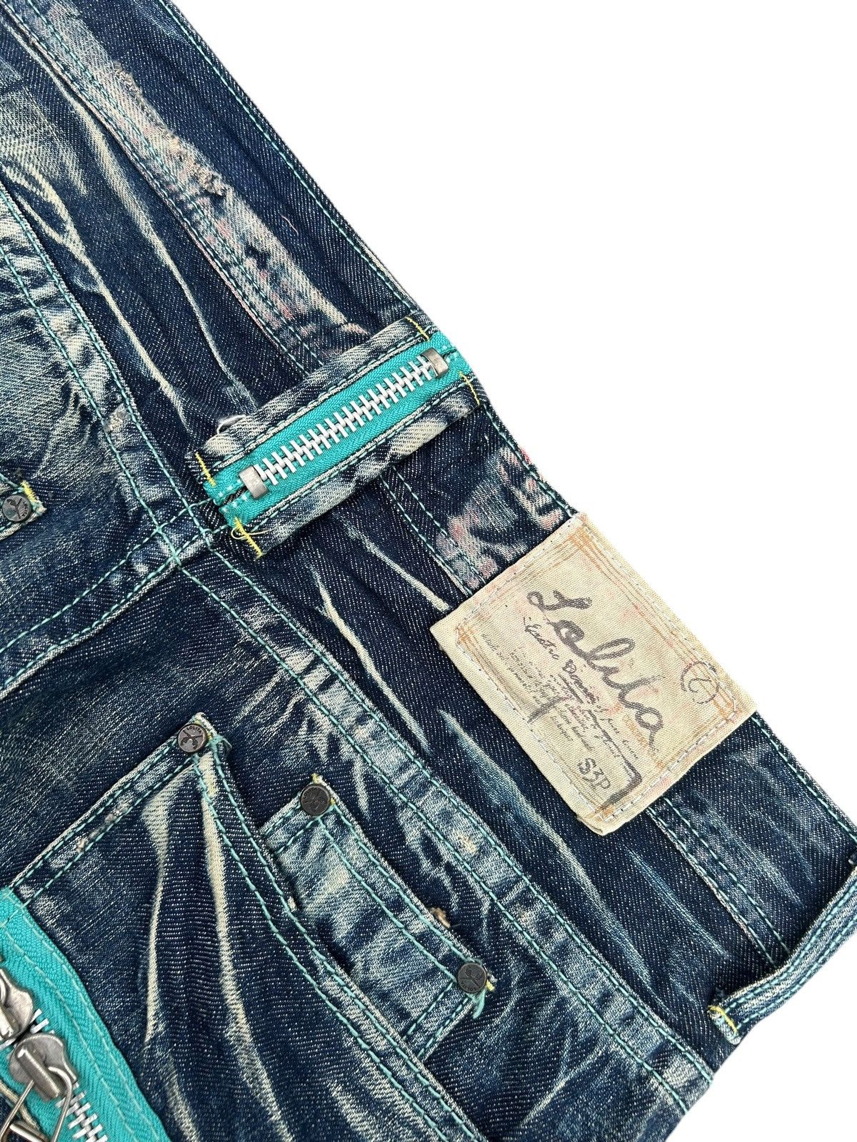 Kapital YOSHITOMO NARA LOLITA Vintage Distressed Rusty Denim Jeans Size US 34 / EU 50 - 7 Thumbnail