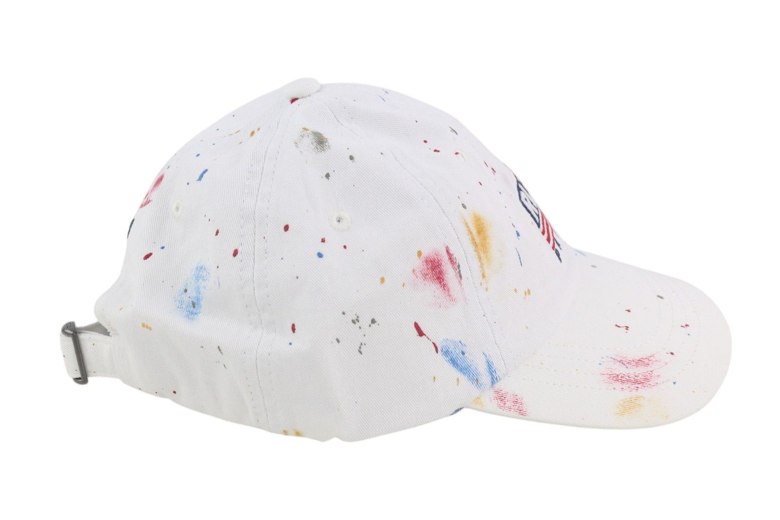 Polo Ralph Lauren 59 CM White Paint Colourful Sport Baseball Cap 84676 Size ONE SIZE - 4 Thumbnail