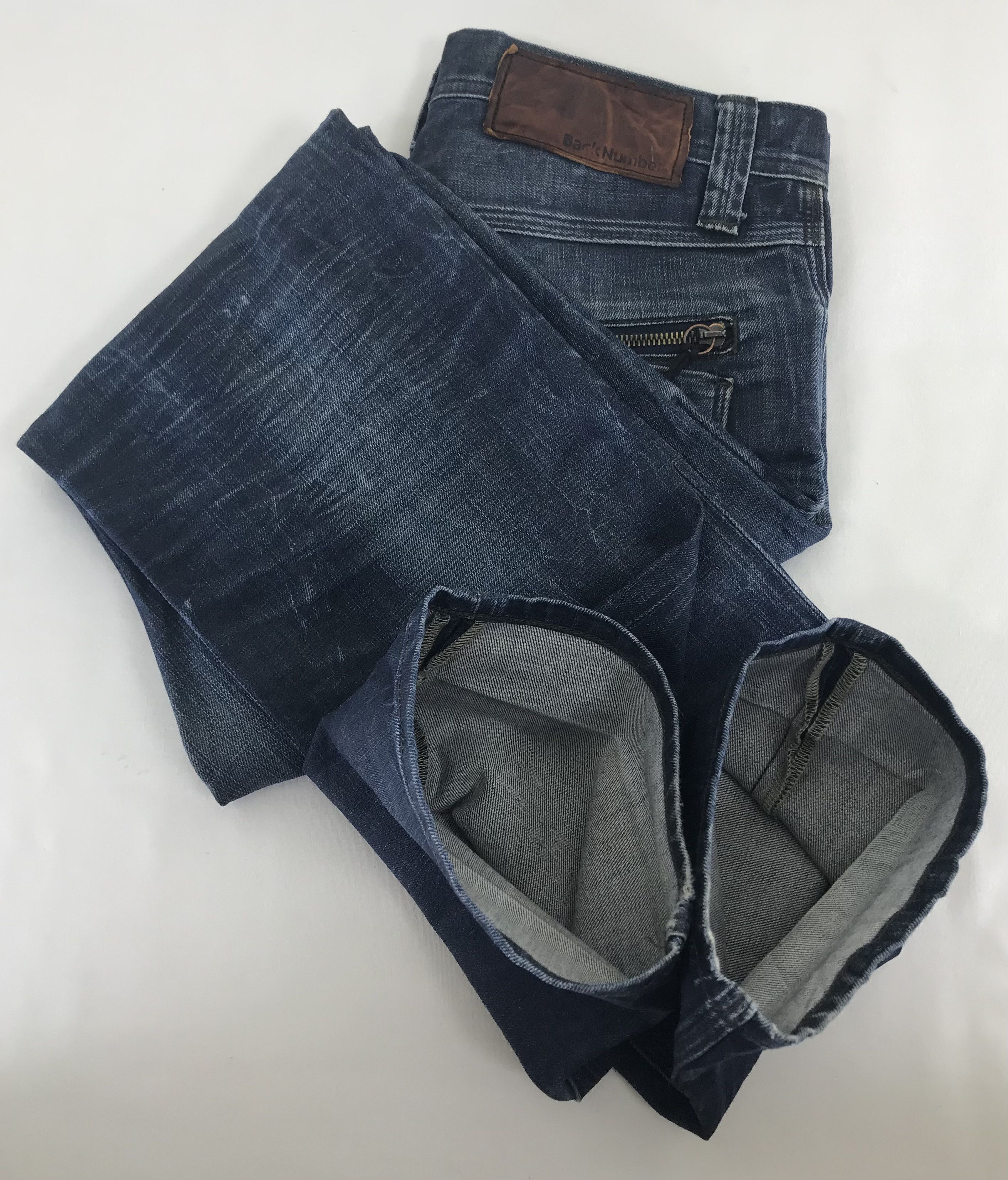 Japanese Brand Vintage Back Number Japanese Blue Jeans Size US 30 / EU 46 - 13 Thumbnail