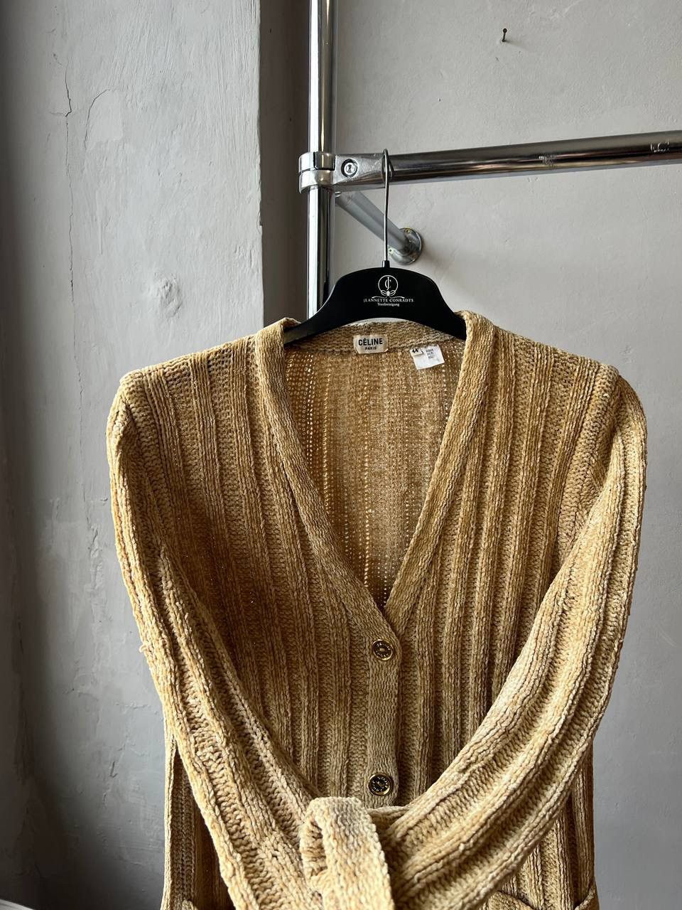 Celine VINTAGE CELINE PARIS BUTTON WOMEN CLASSIC KNIT CARDIGAN Sz44 Size M / US 6-8 / IT 42-44 - 12 Thumbnail